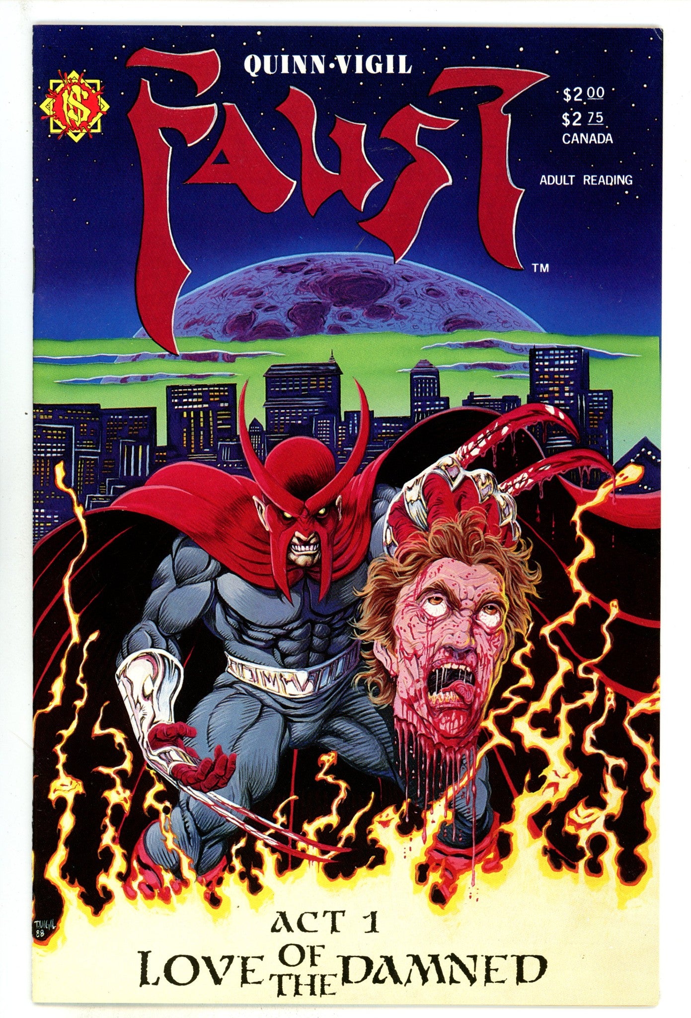 Faust Vol 1 1 VF+ (8.5) (1988) 