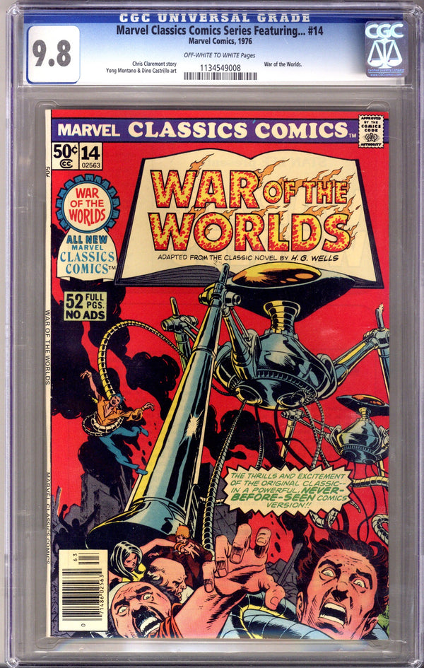 Marvel Classics Comics 14 CGC 9.8 (NM/M) (1976)