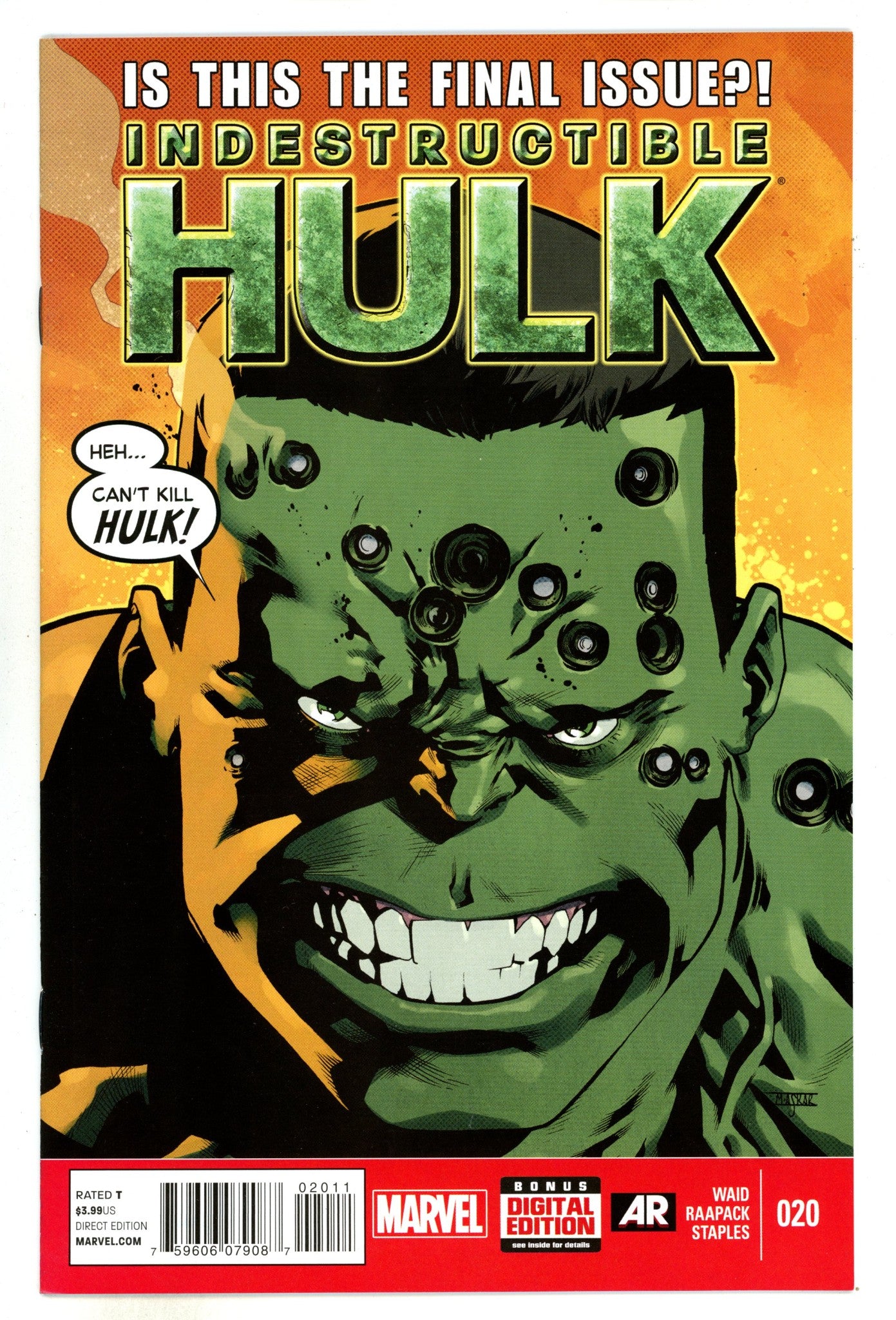 Indestructible Hulk 20 High Grade (2014) 