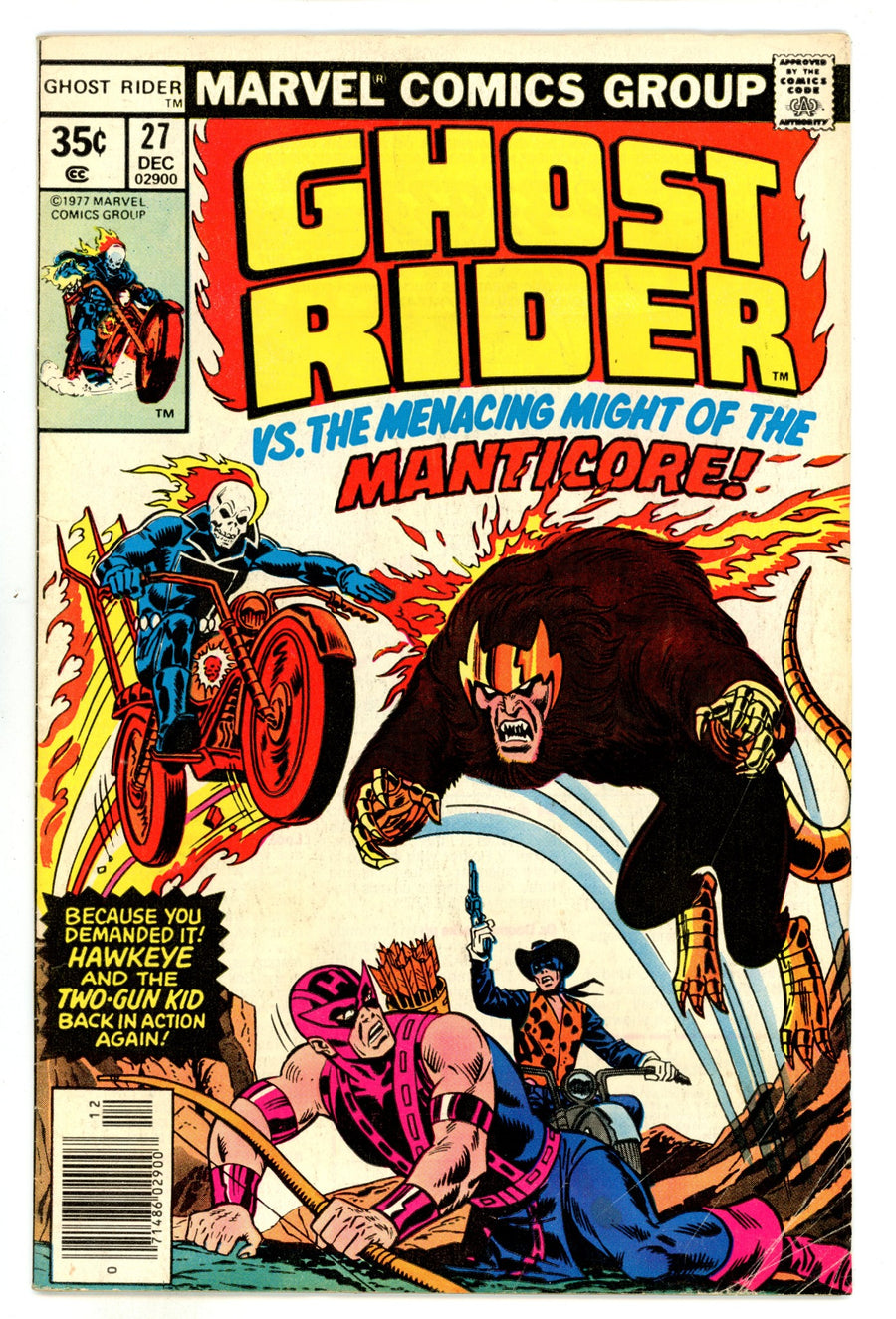 Ghost Rider Vol 1 27 VG- (3.5) (1977) 