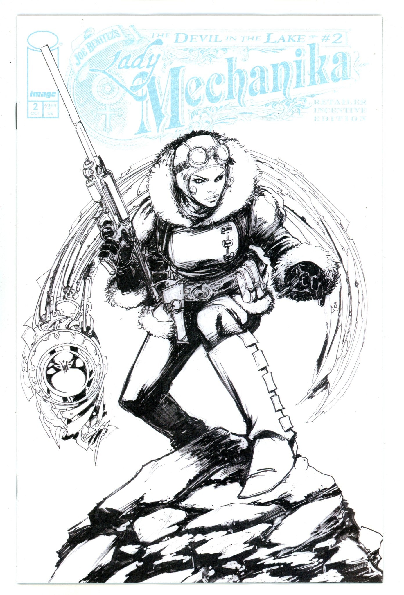 Lady Mechanika The Devil In The Lake 2 Benitez B&W Incentive Variant NM- (2024)