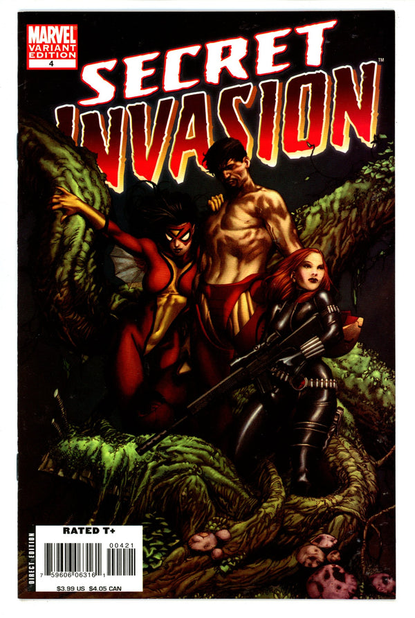 Secret Invasion 4 High Grade (2008) McNiven Incentive Variant