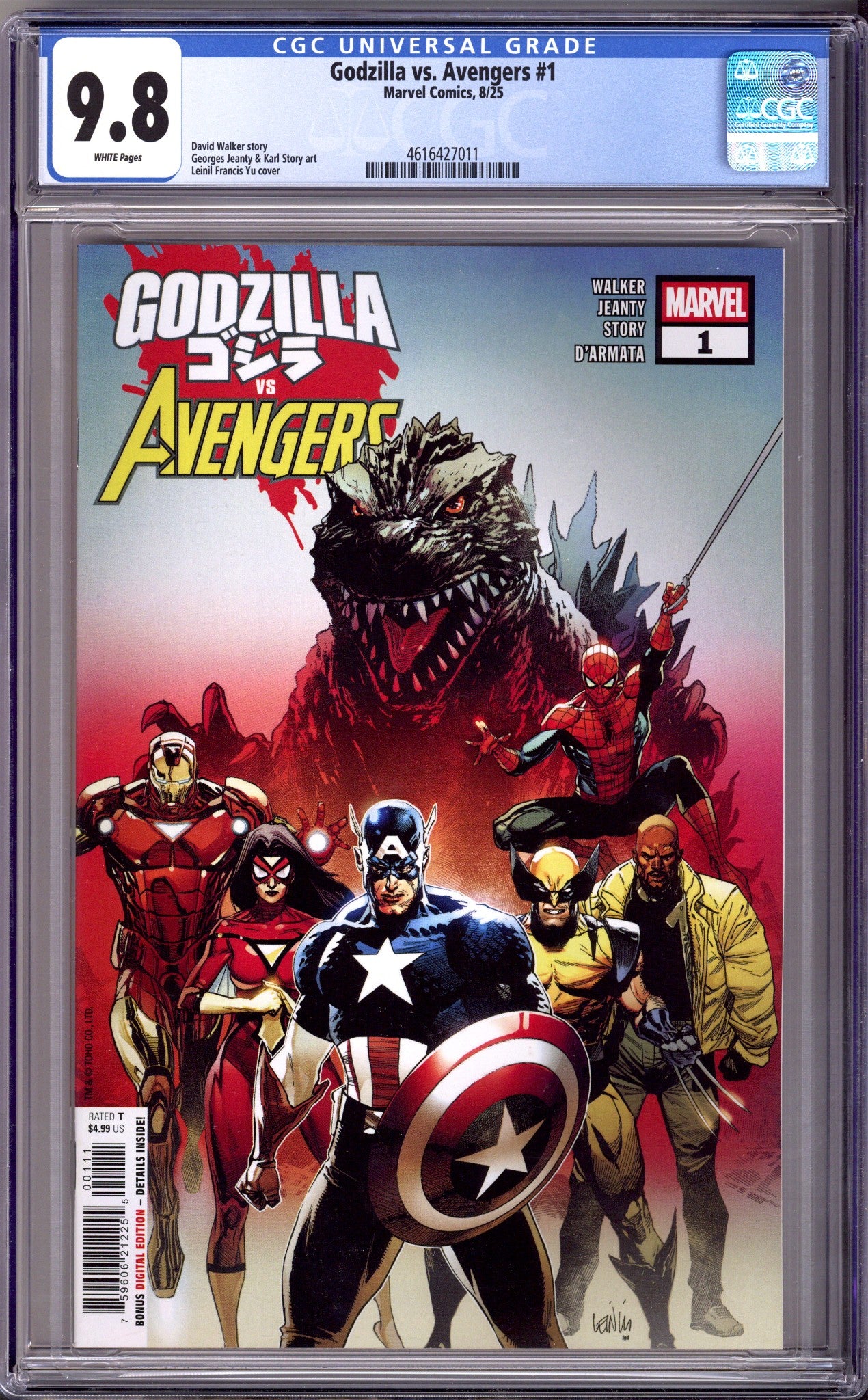 Godzilla vs. Avengers 1 CGC 9.8 (NM/M) (2025) 