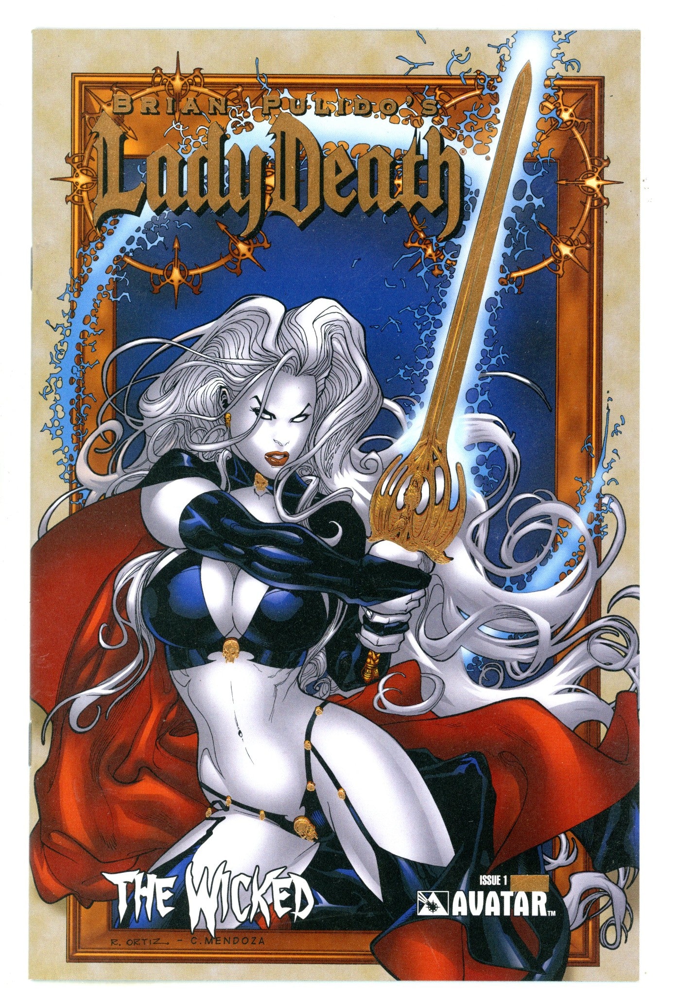 Lady Death: The Wicked 1 NM (9.4) (2005) Gold Foil Variant 