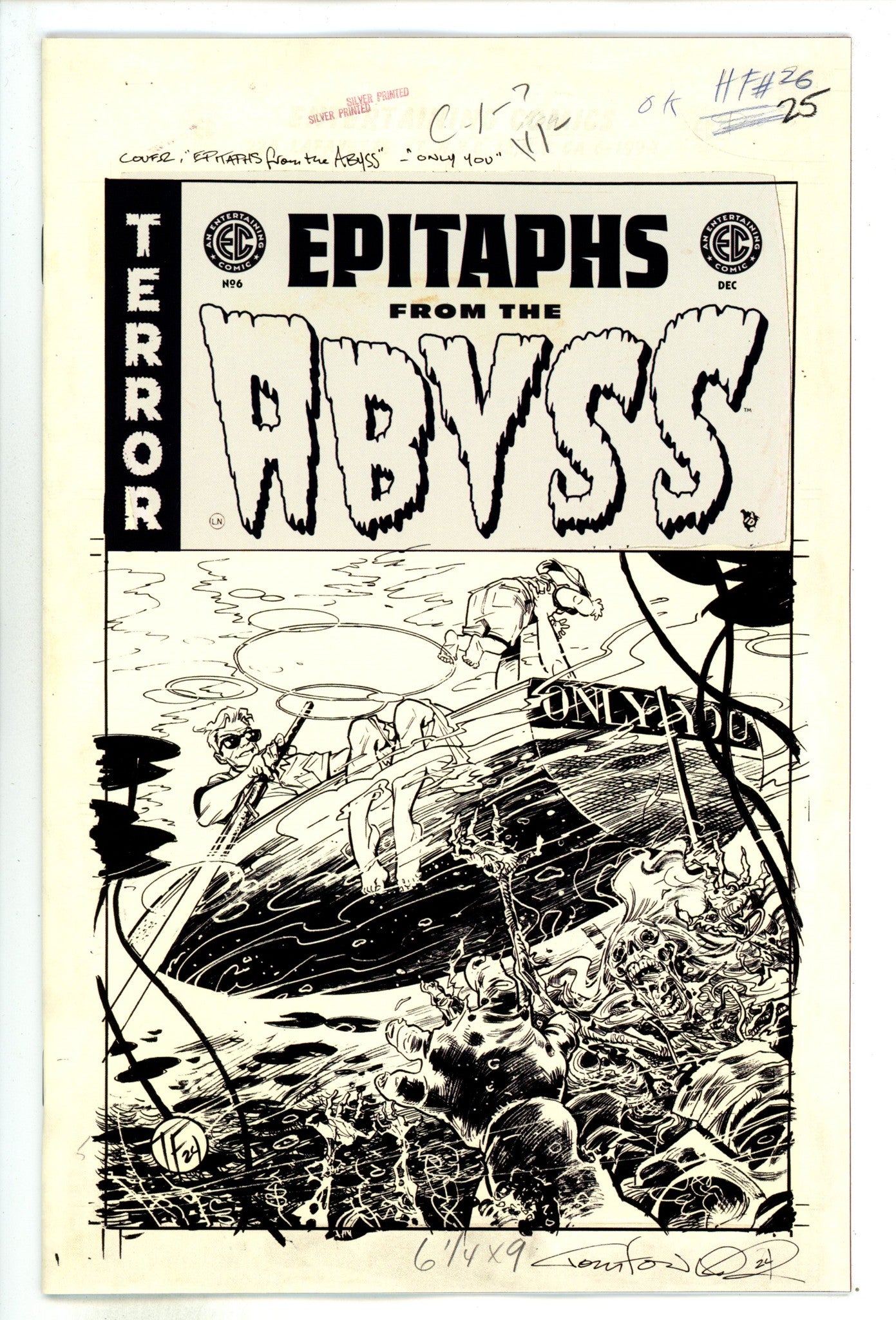 EC Epitaphs From The Abyss 6 Fowler B&W Incentive Variant NM (2024)