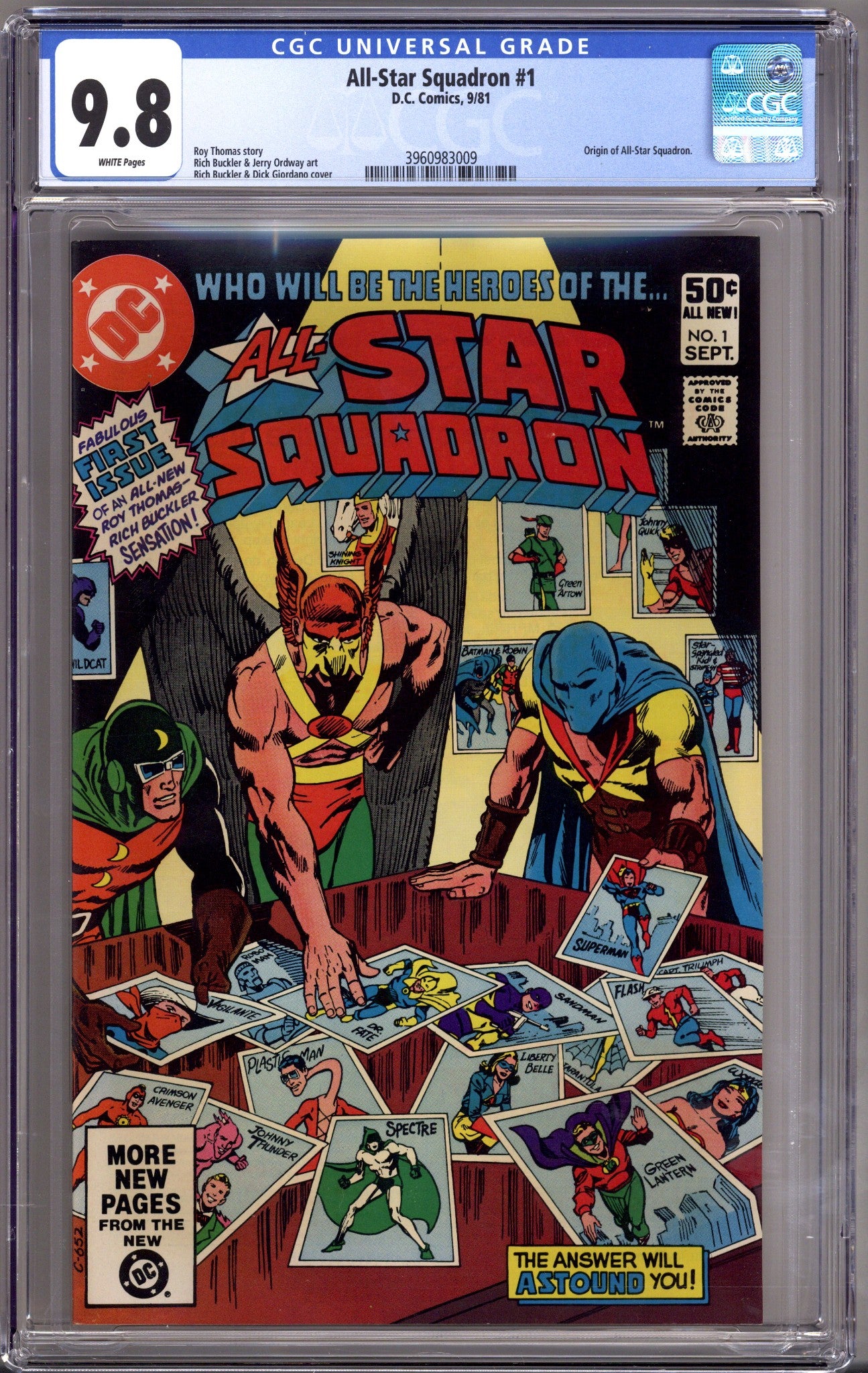 All-Star Squadron 1 CGC 9.8 (NM/M) (1981) 