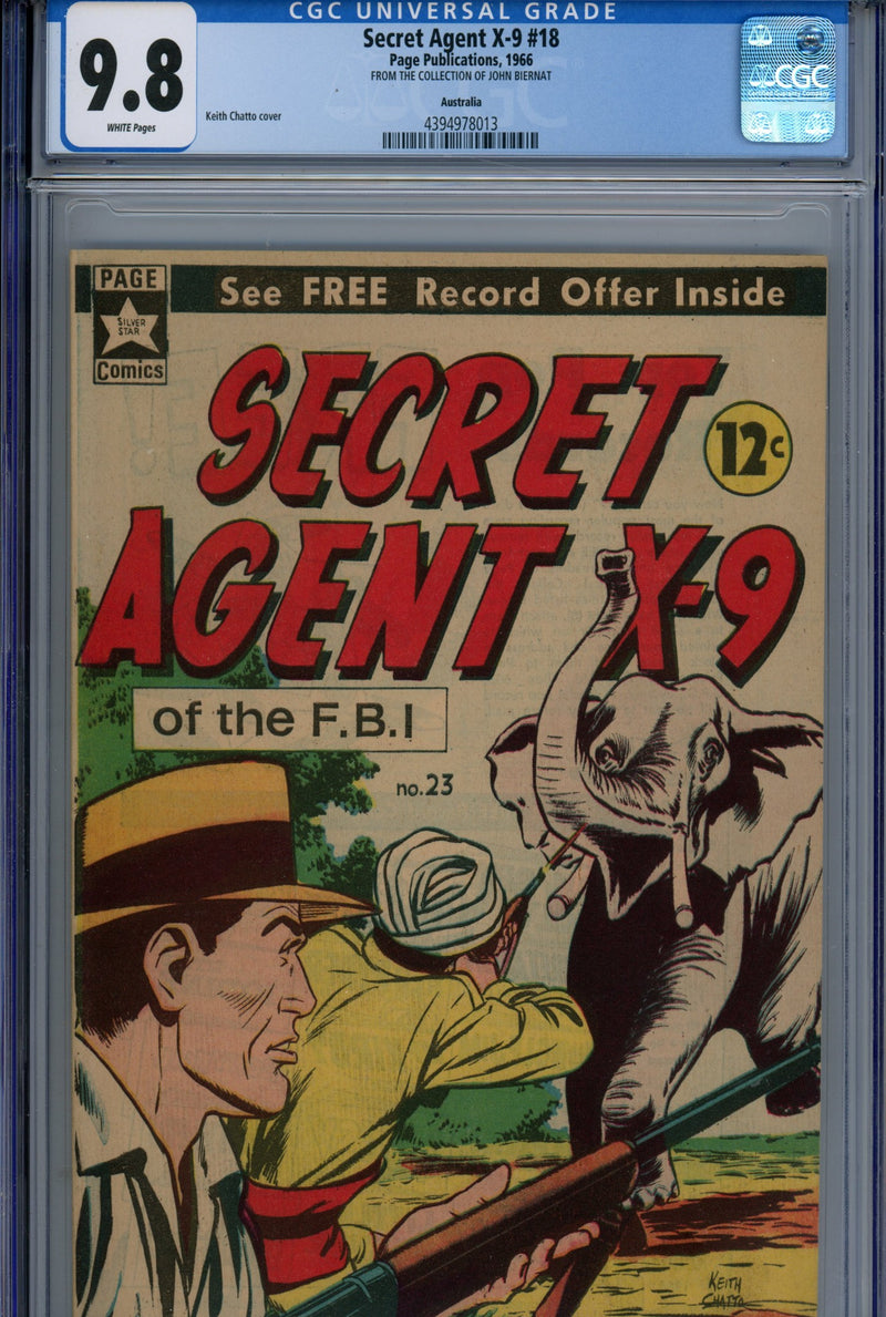 Secret Agent X-9 23 CGC 9.8 (NM/M) (1966) 