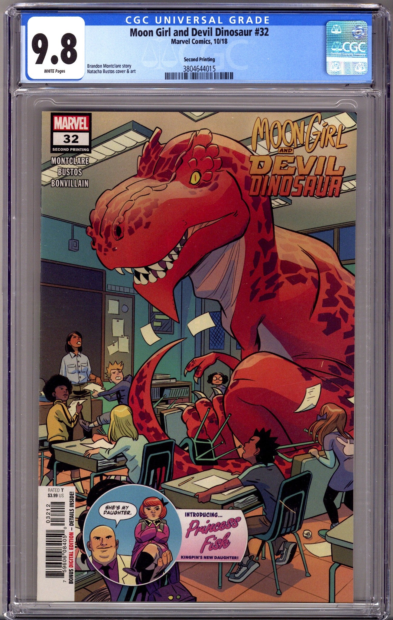 Moon Girl and Devil Dinosaur 32 CGC 9.8 (NM/M) (2018) 2nd Print 