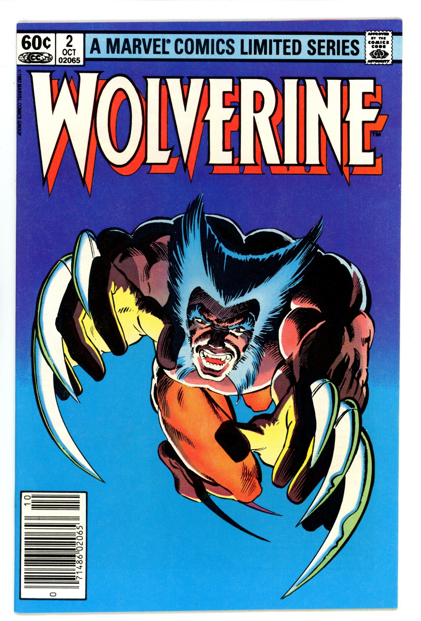 Wolverine Vol 1 2 VF/NM (9.0) (1982) Newsstand 