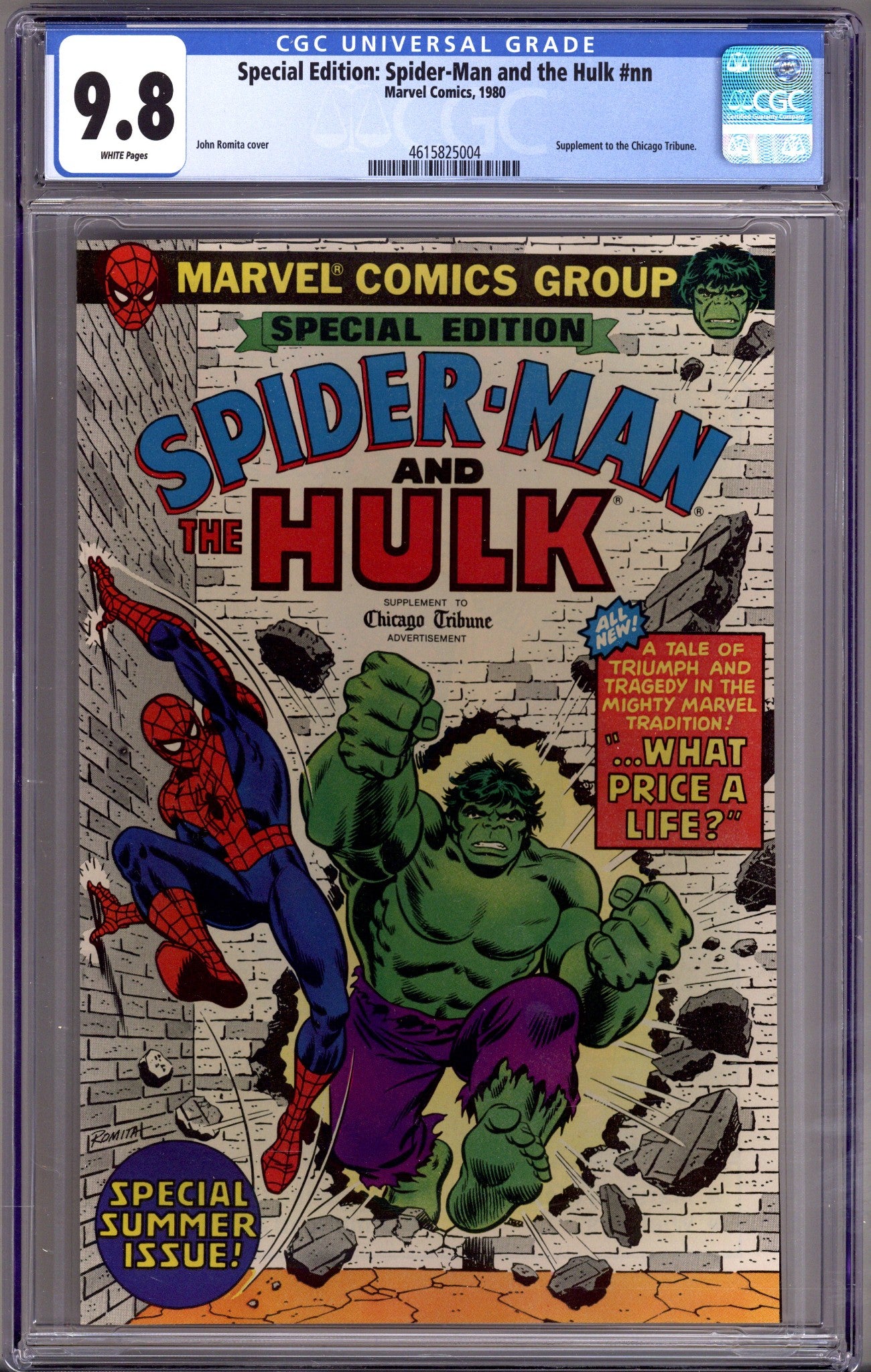 Special Edition: Spider-Man and the Hulk 1 CGC 9.8 (NM/M) (1980) 