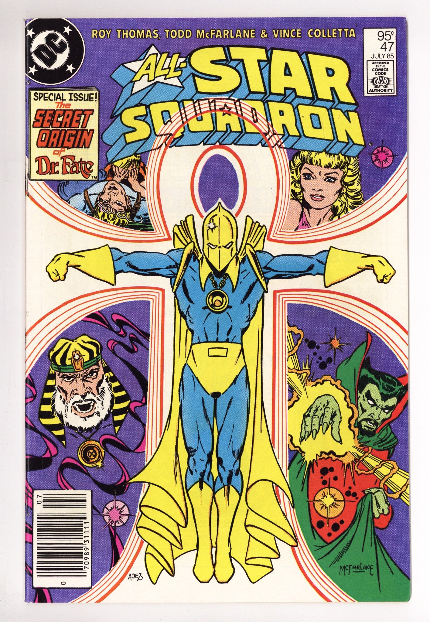 All-Star Squadron 47 VF/NM (9.0) (1985) Canadian Price Variant 