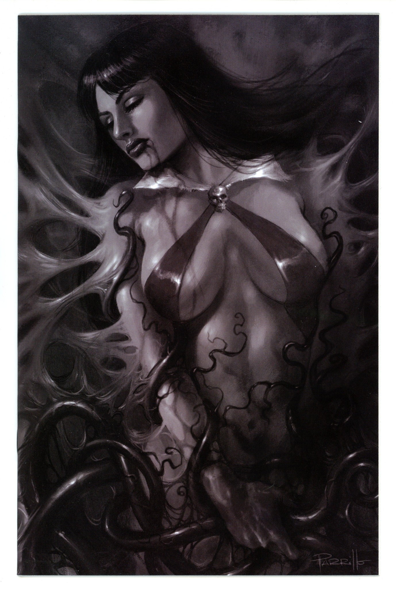 Vampirella Vol 6 16 NM (9.4) (2020) Parrillo B&W Virgin Incentive Variant 