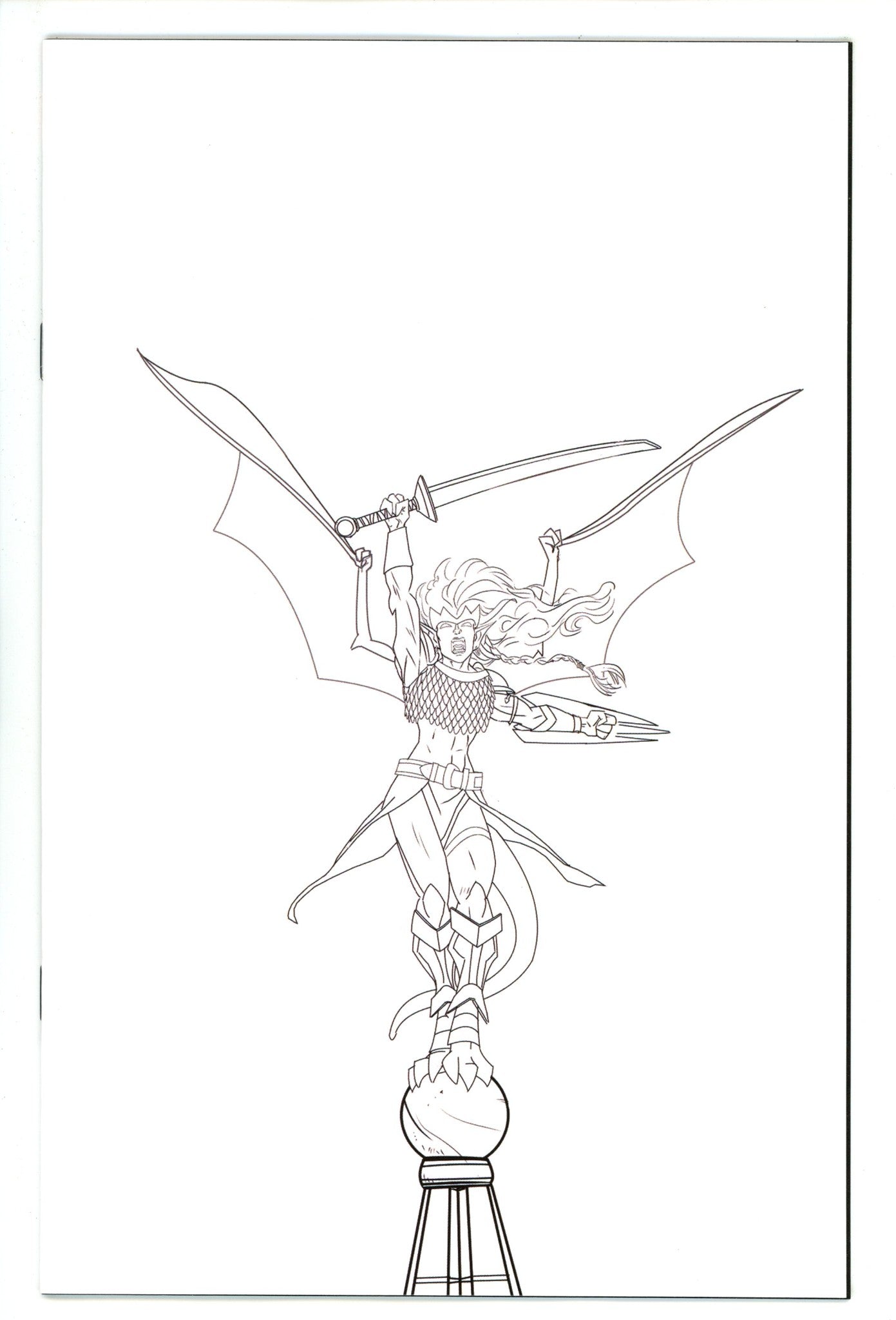 Gargoyles Demona 1 Paur B&W Virgin Incentive Variant (2025)