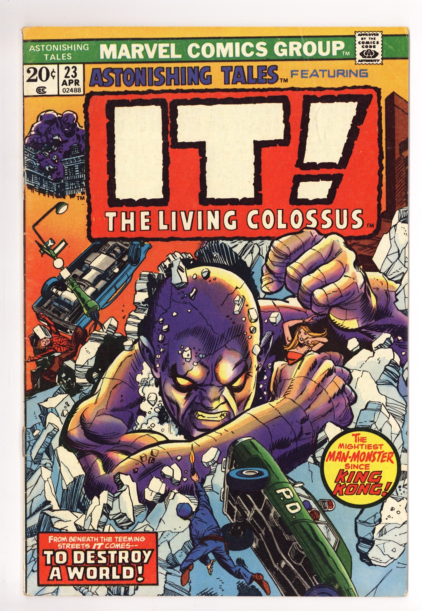 Astonishing Tales Vol 1 23 Mid Grade (1974) 