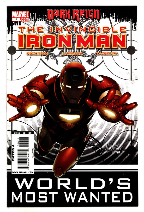 Invincible Iron Man Vol 1 8 High Grade (2009)