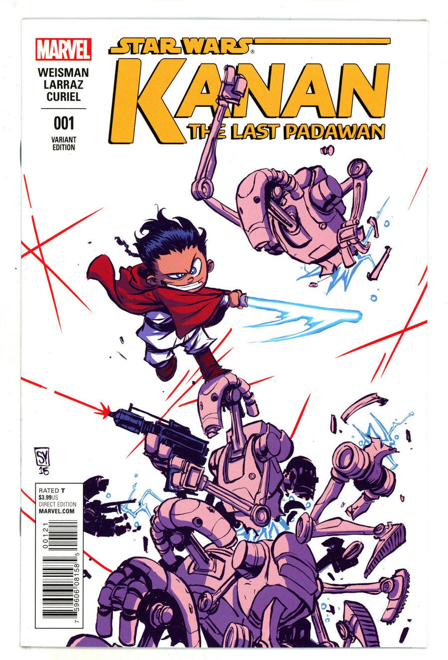 Kanan the Last Padawan 1 NM- (9.2) (2015) Young Variant 