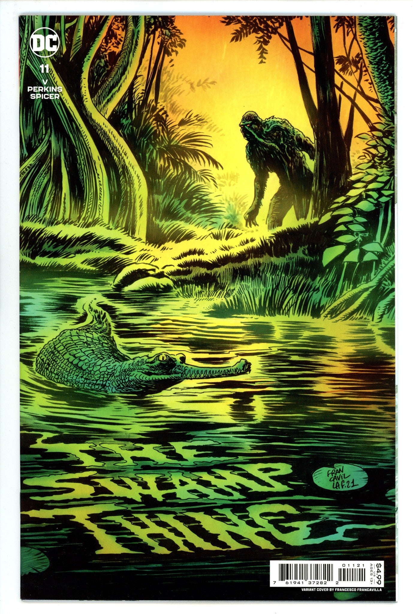 The Swamp Thing Vol 7 11 High Grade (2022) Francavilla Variant 