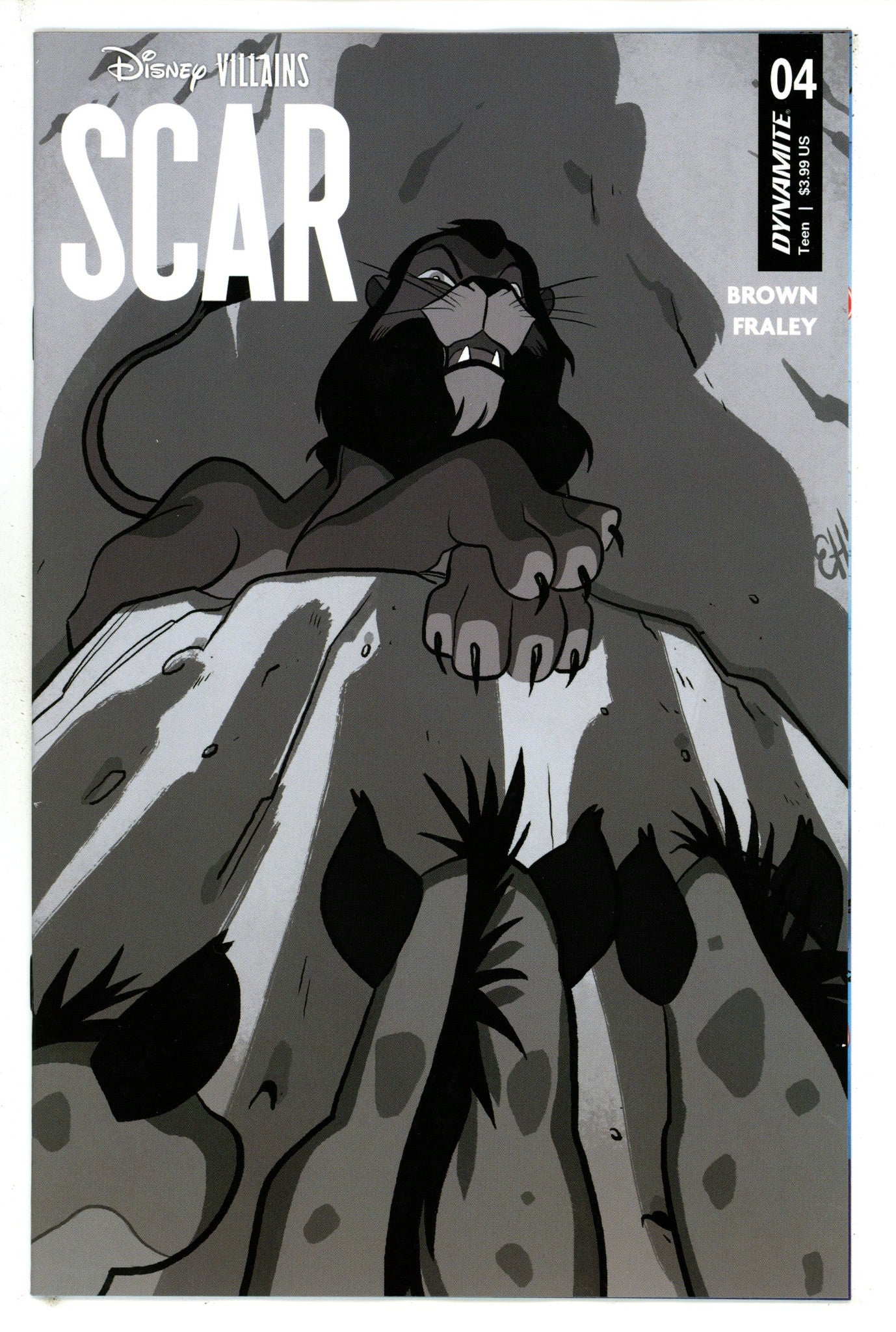 Disney Villains Scar 4 Henderson B&W Incentive Variant (2023)