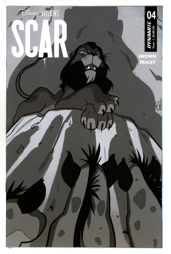 Disney Villains Scar 4 Henderson B&W Incentive Variant (2023)