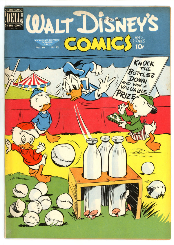 Walt Disney's Comics and Stories Vol 10 12 (120) VF (8.0) (1950) Canadian Edition