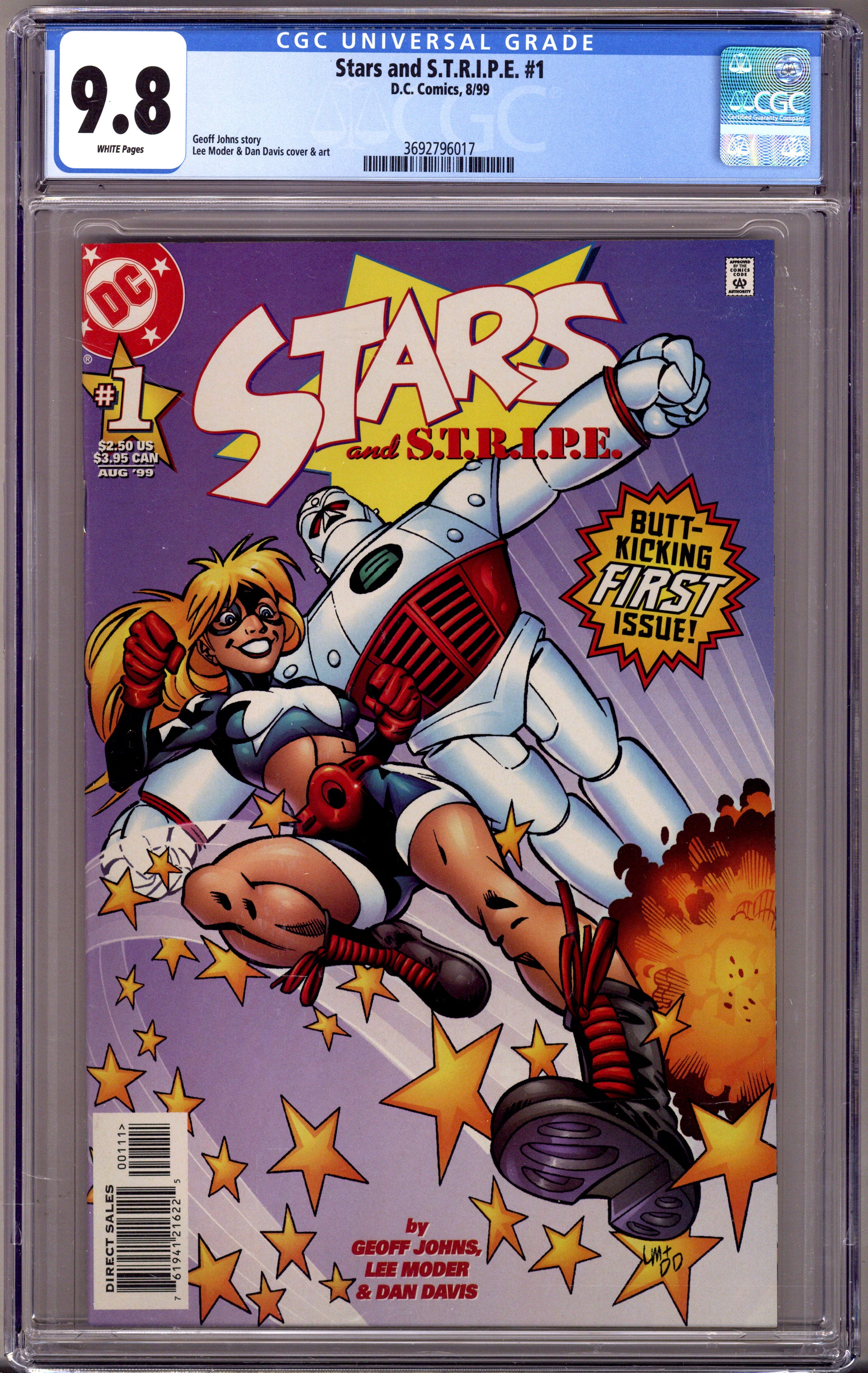 Stars and S.T.R.I.P.E. 1 CGC 9.8 (NM/M) (1999) 