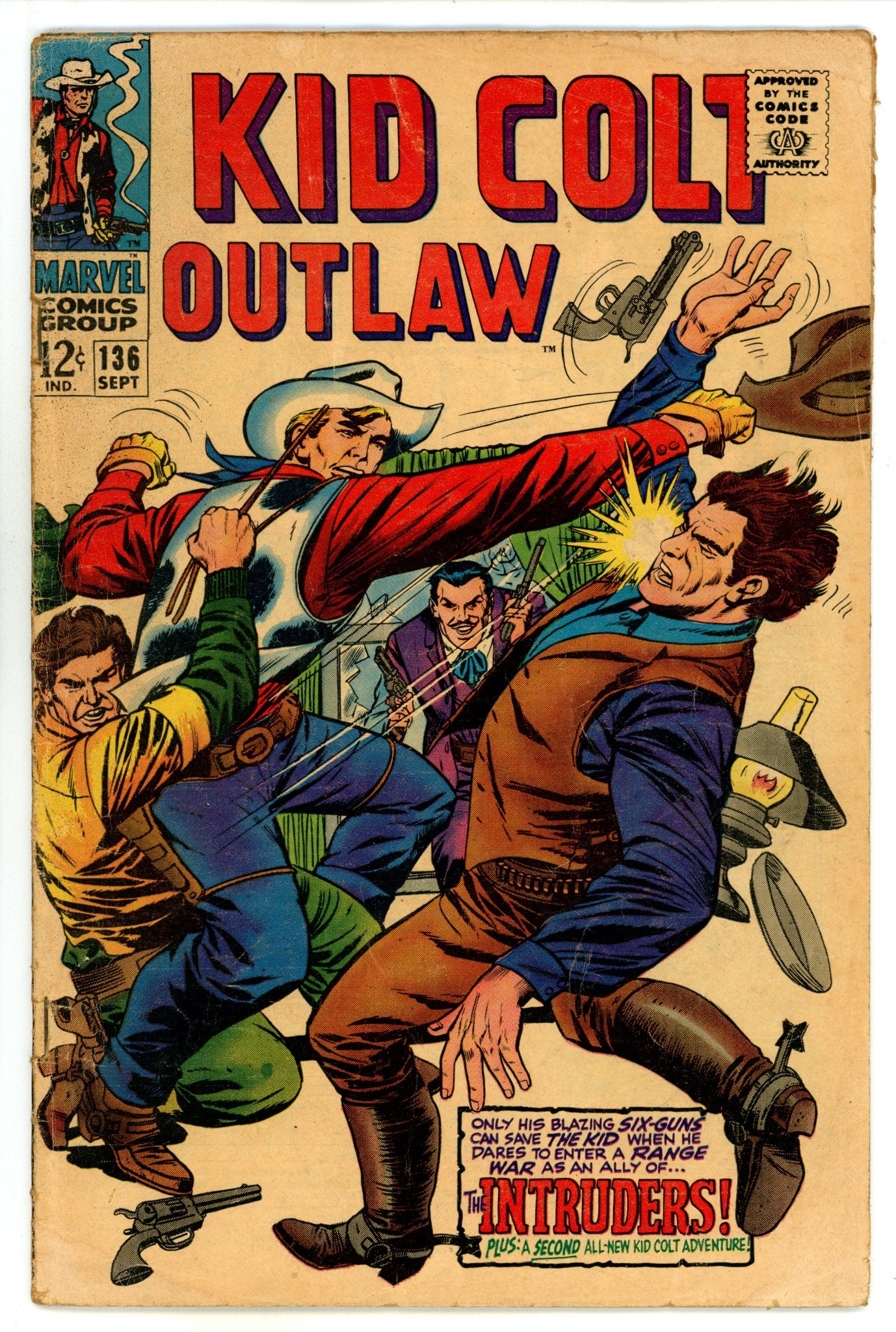 Kid Colt Outlaw 136 VG+ (4.5) (1967) 