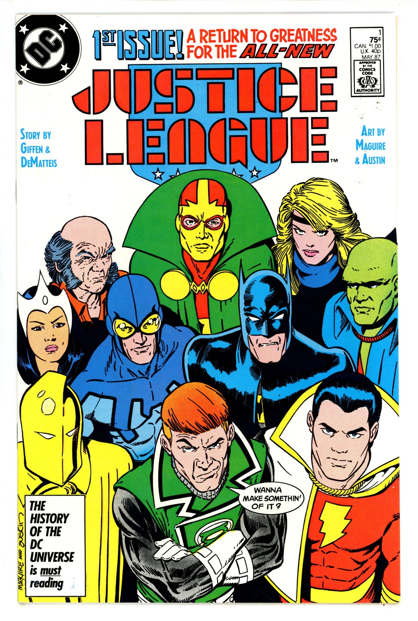 Justice League 1 NM- (1987)