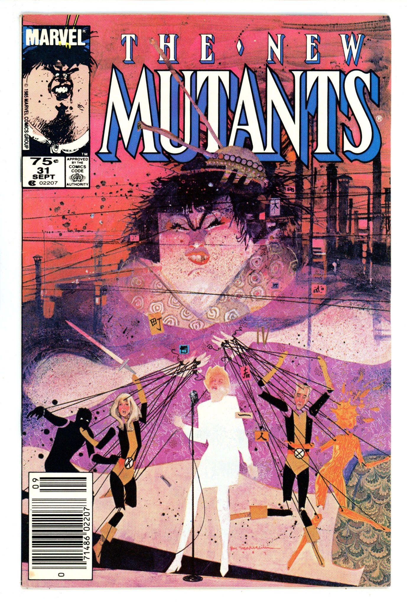 The New Mutants Vol 1 31 FN/VF (7.0) (1985) Canadian Price Variant 
