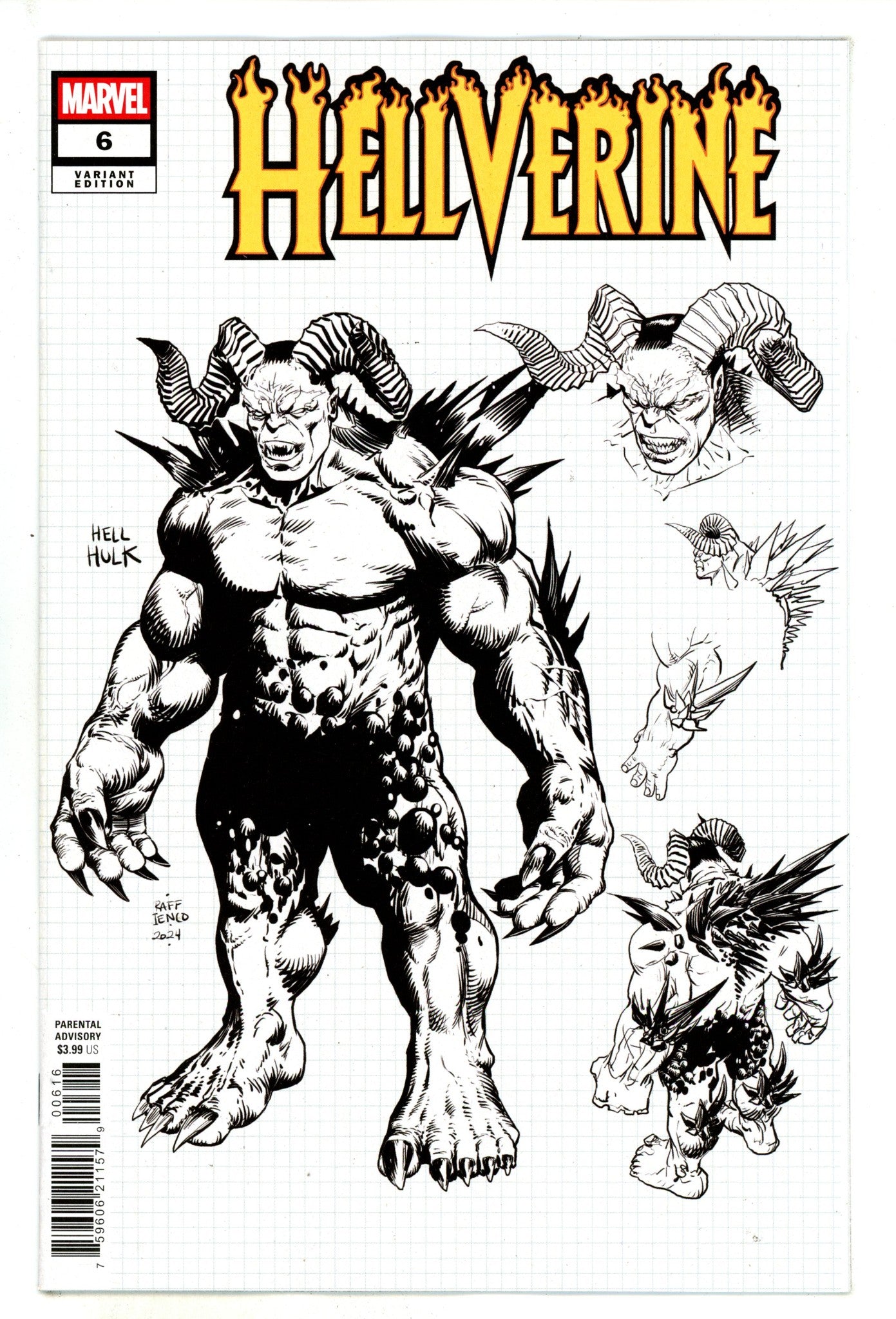 Hellverine Vol 2 6 Ienco Design Incentive Variant NM- (2025)