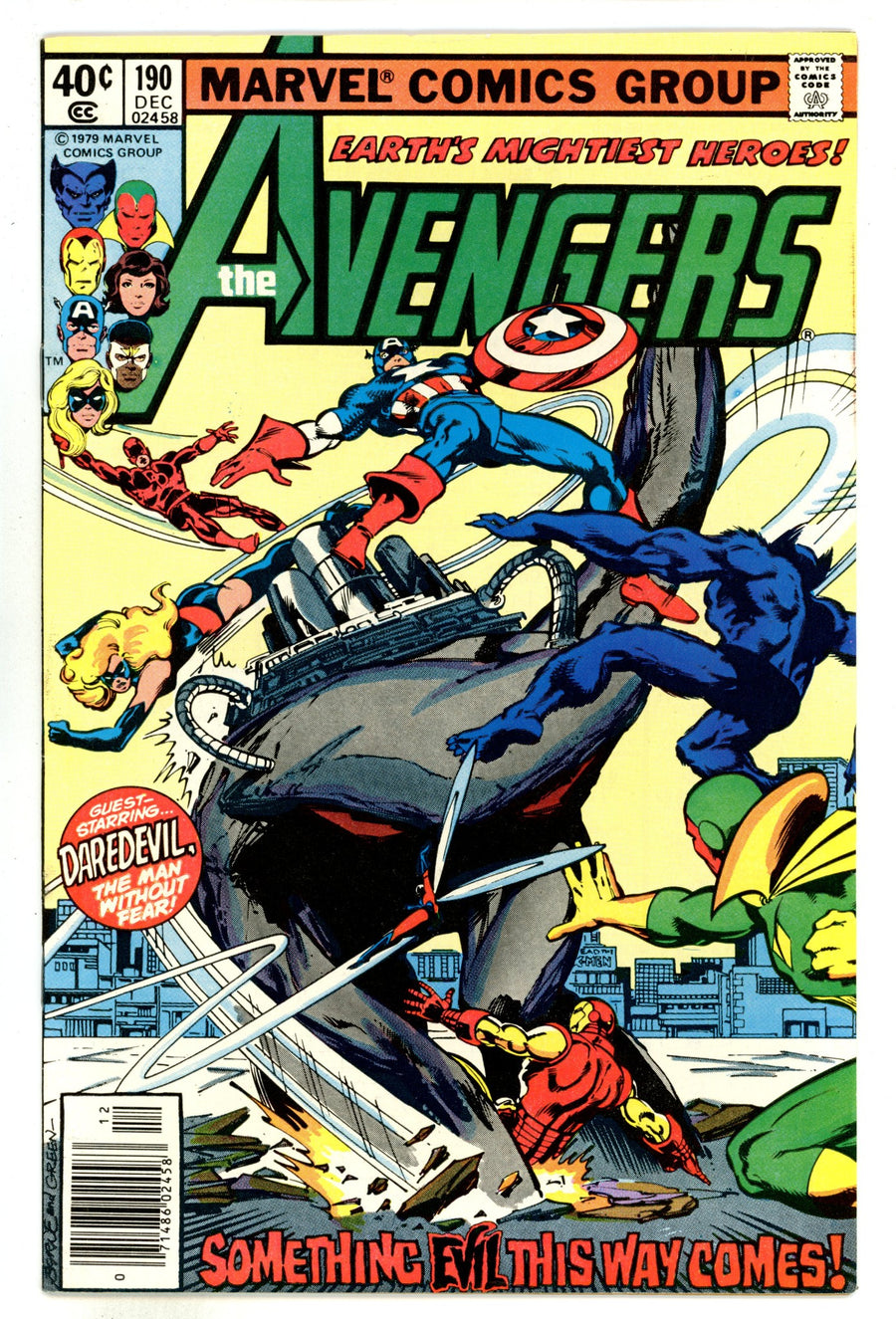 The Avengers Vol 1 190  VF (8.0)   (1979)     Newsstand  