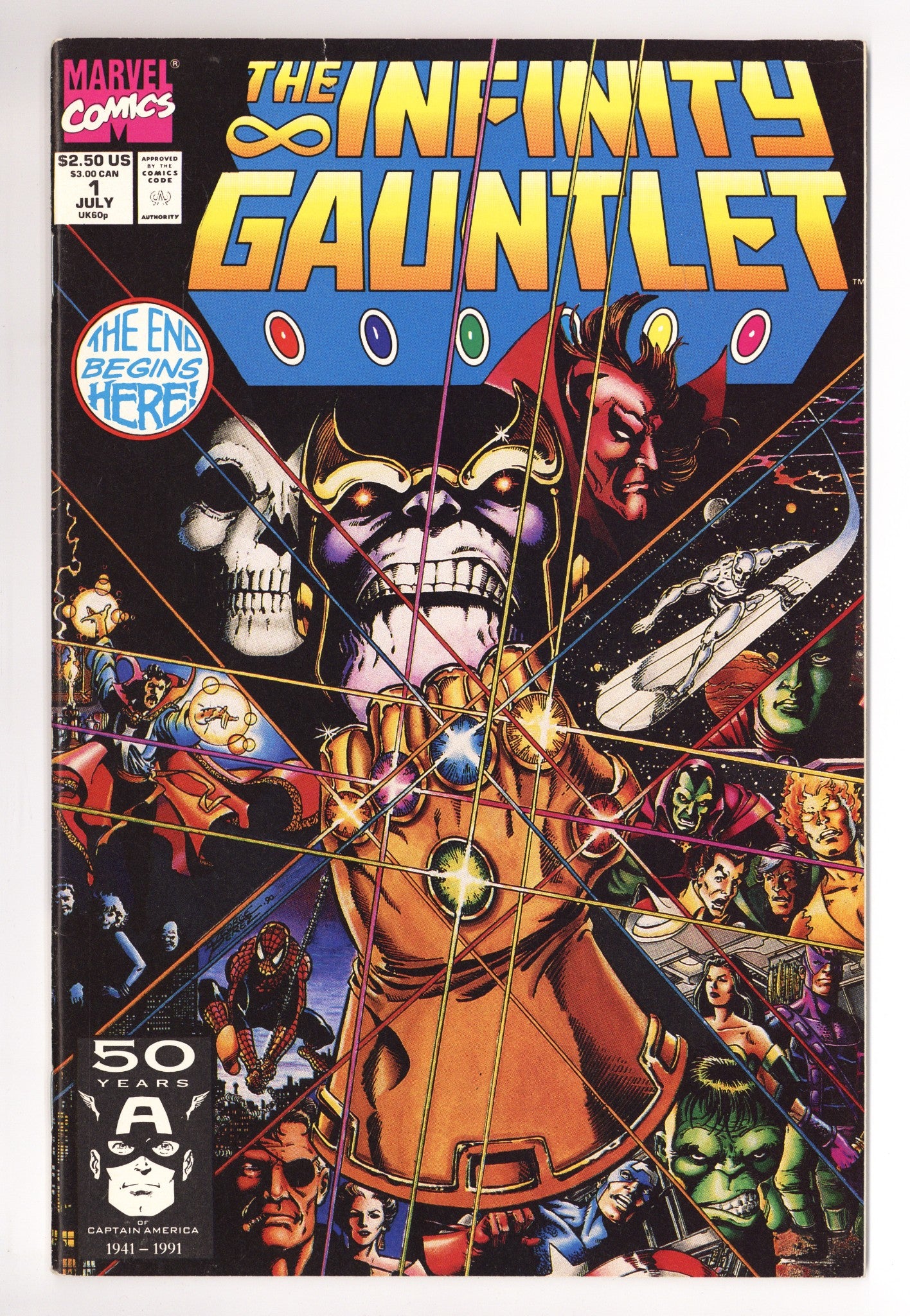 The Infinity Gauntlet Vol 1 1 FN (6.0) (1991) 