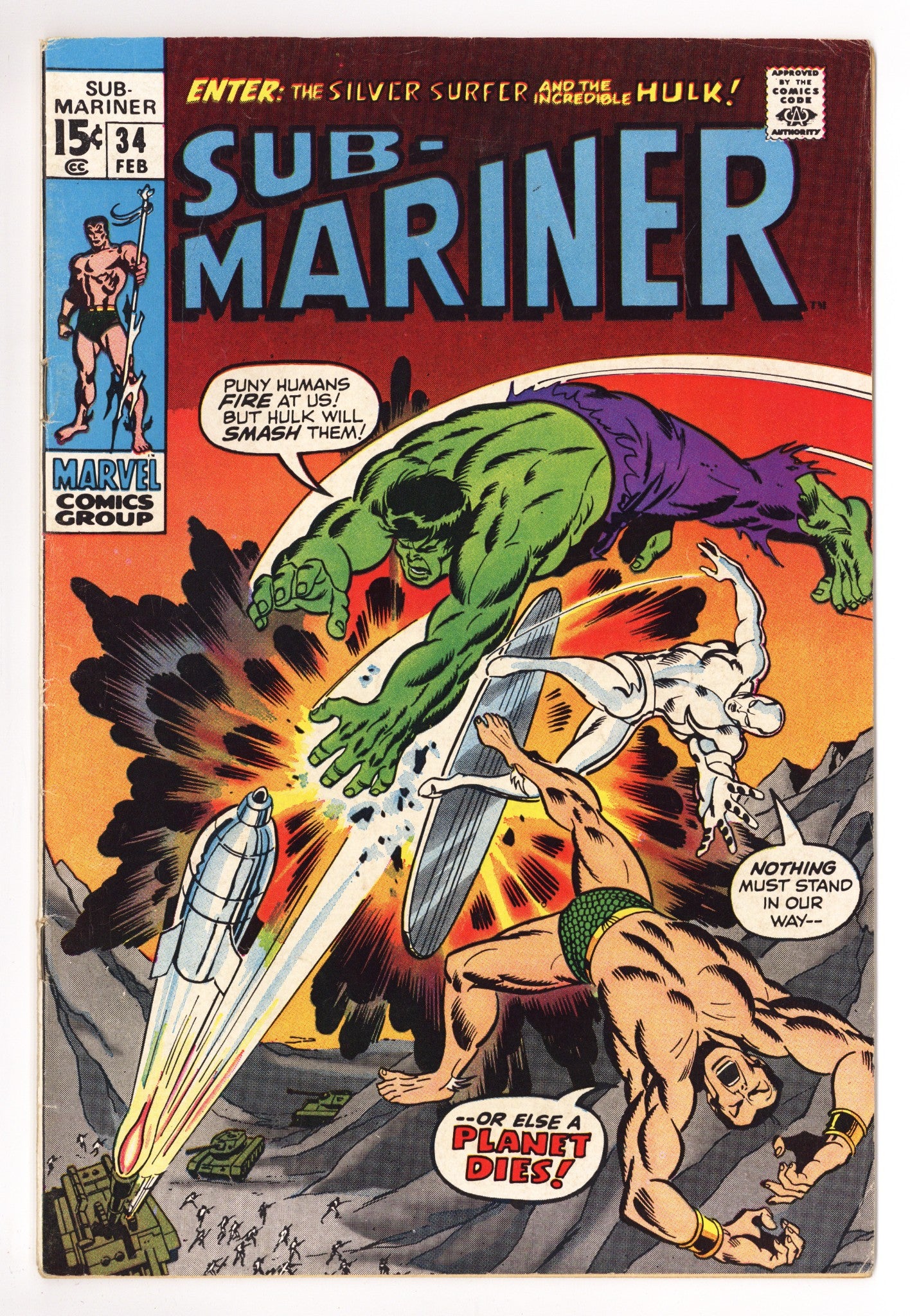 Sub-Mariner Vol 1 34 VG+ (4.5) (1971) 