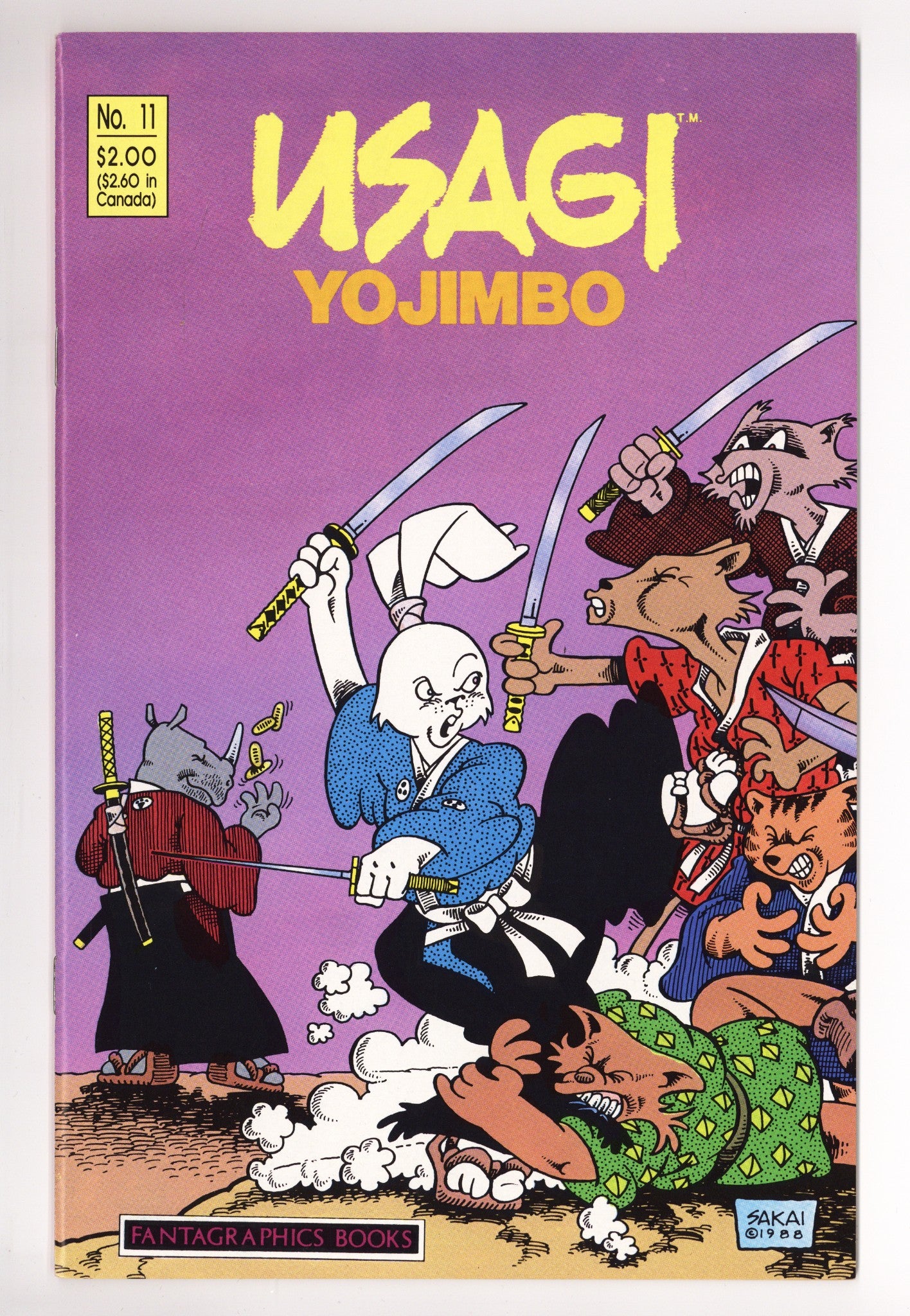 Usagi Yojimbo Vol 1 11 VF (8.0) (1988) 