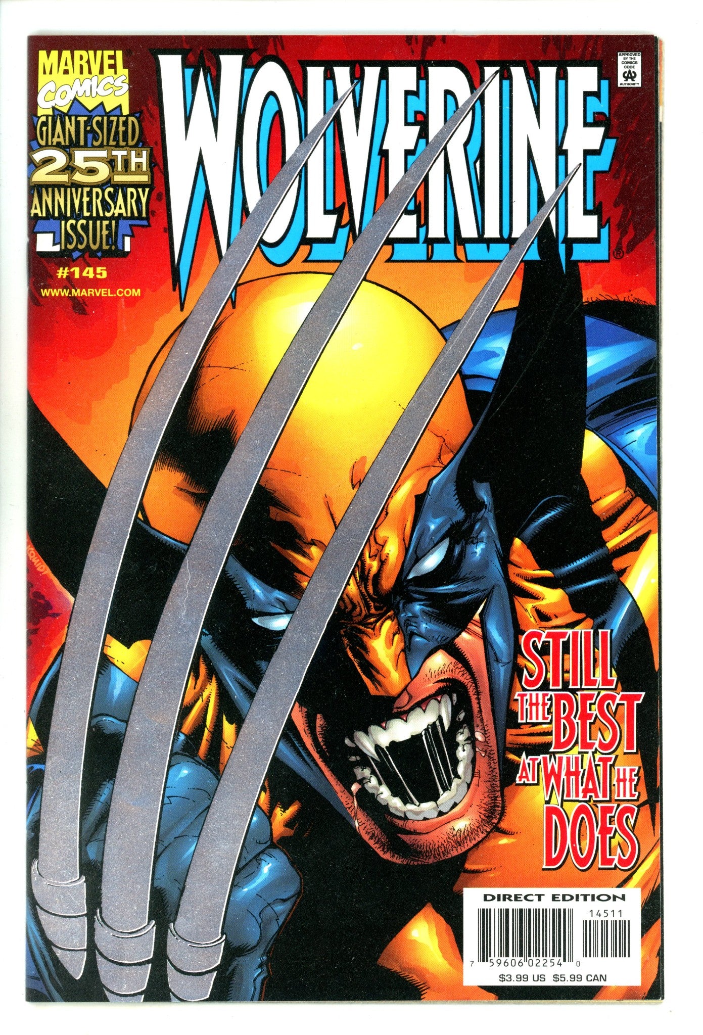 Wolverine Vol 2 145 VF+ (8.5) (1999) Silver Foil 