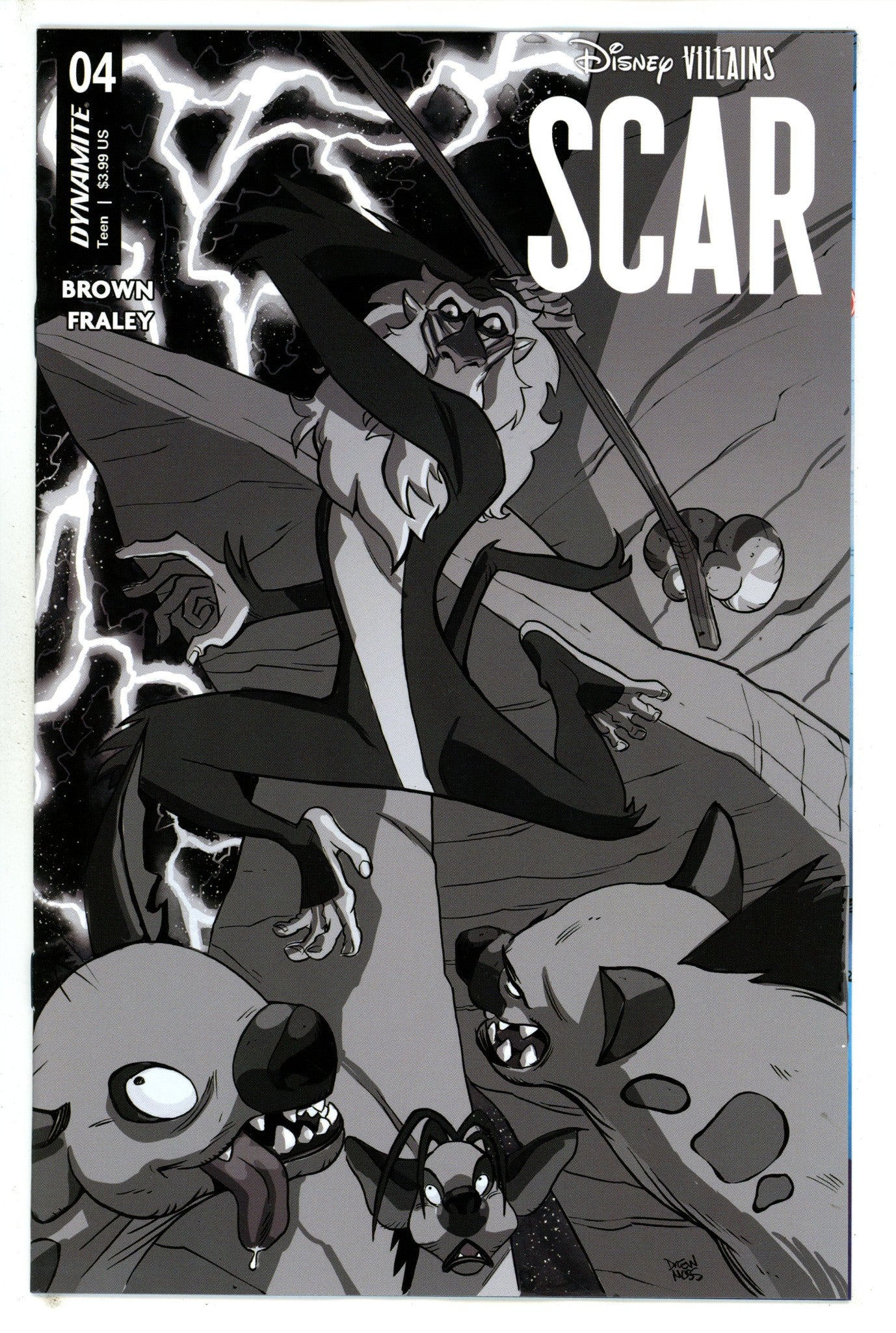 Disney Villains Scar 4 Moss B&W Incentive Variant (2023)