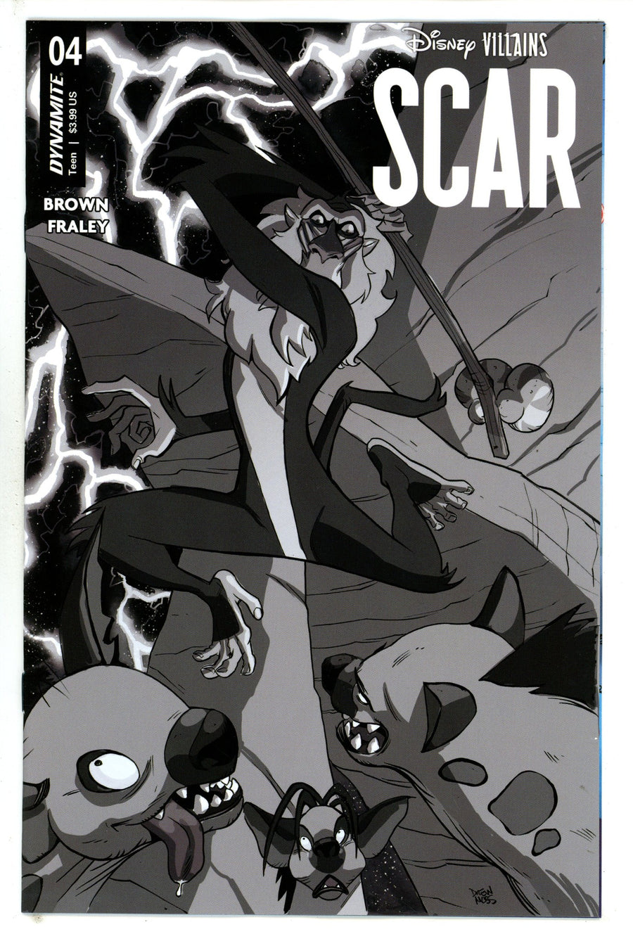 Disney Villains Scar 4 Moss B&W Incentive Variant (2023)
