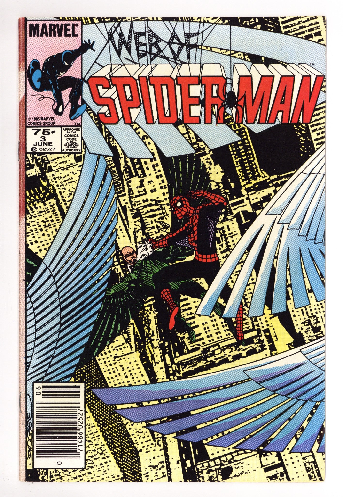 Web of Spider-Man Vol 1 3 VF+ (8.5) (1985) Canadian Price Variant 