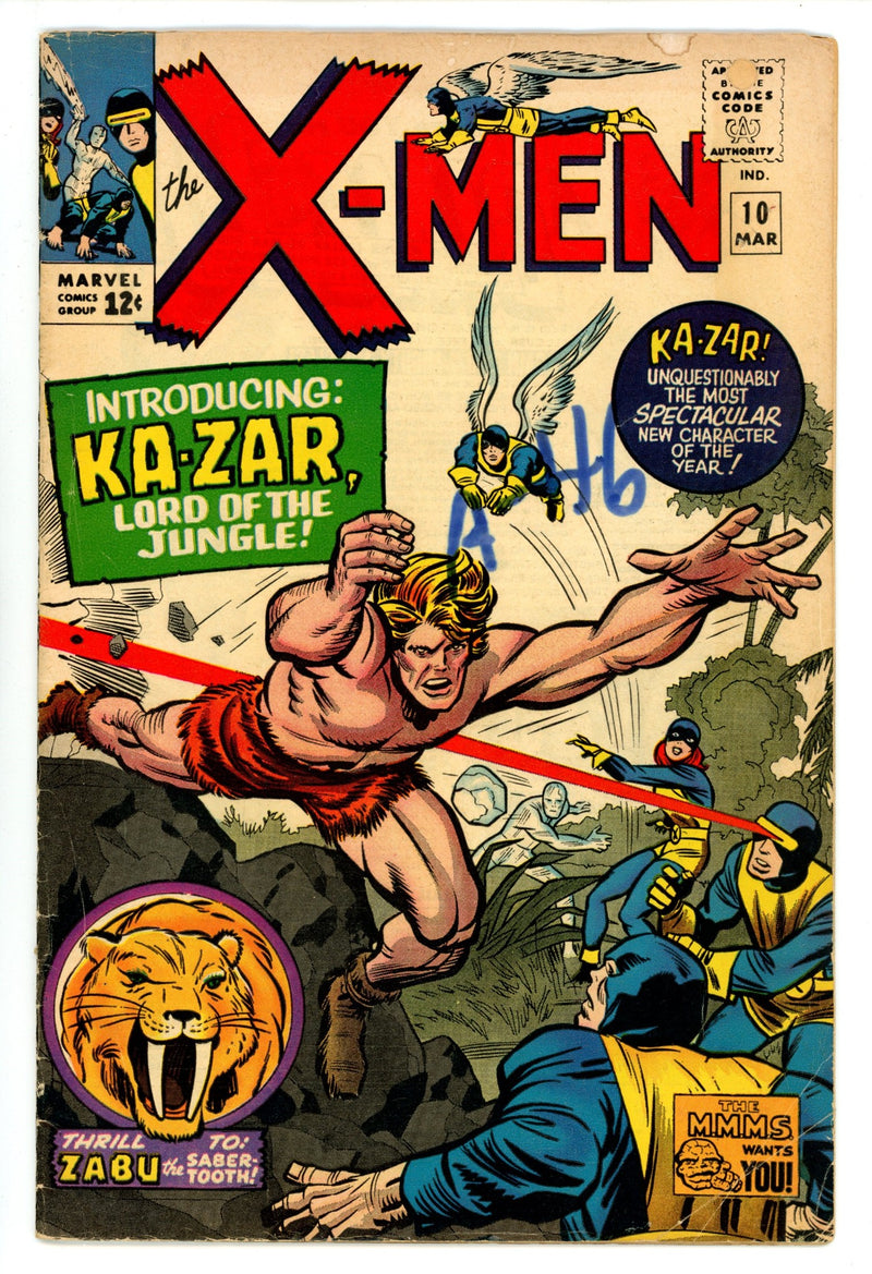 The X-Men Vol 1 10 VG (4.0) (1965) 