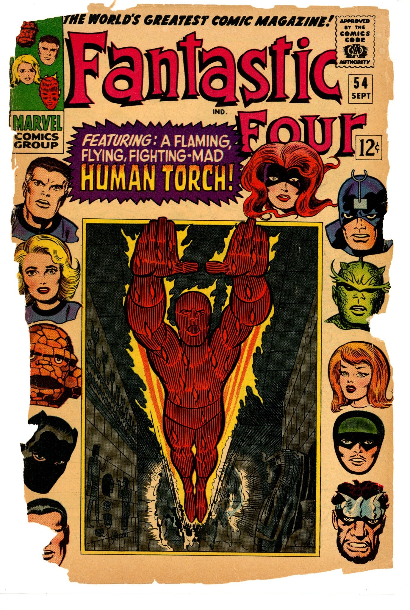 Fantastic Four Vol 1 54 Front Cover Only (1966) 