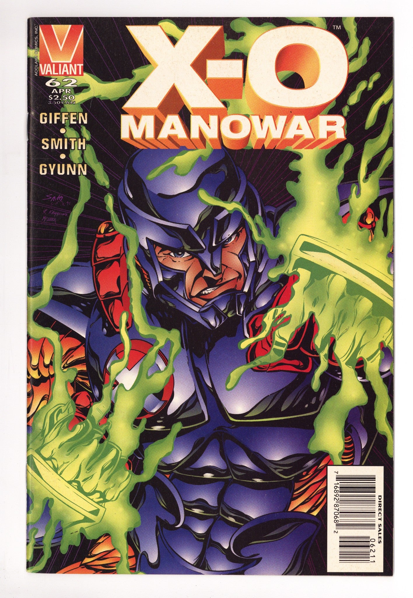 X-O Manowar Vol 1 62 High Grade (1996) 