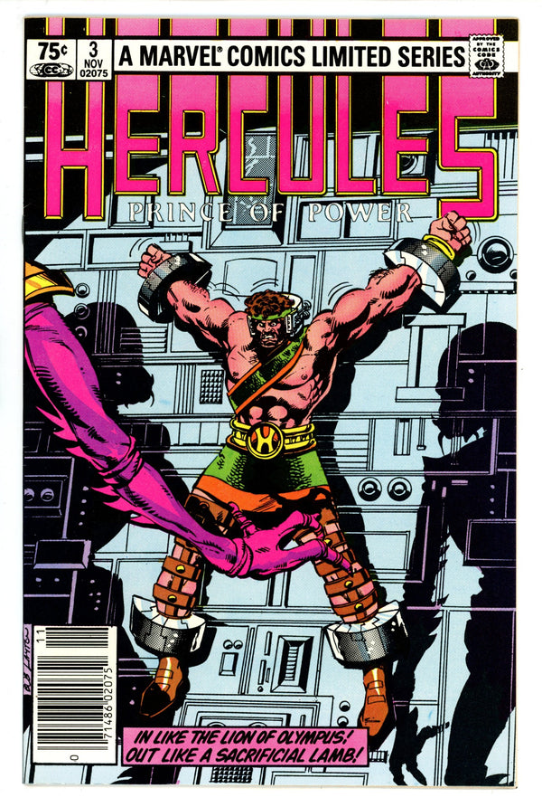 Hercules Vol 1 3 VF- (7.5) (1982) Canadian Price Variant