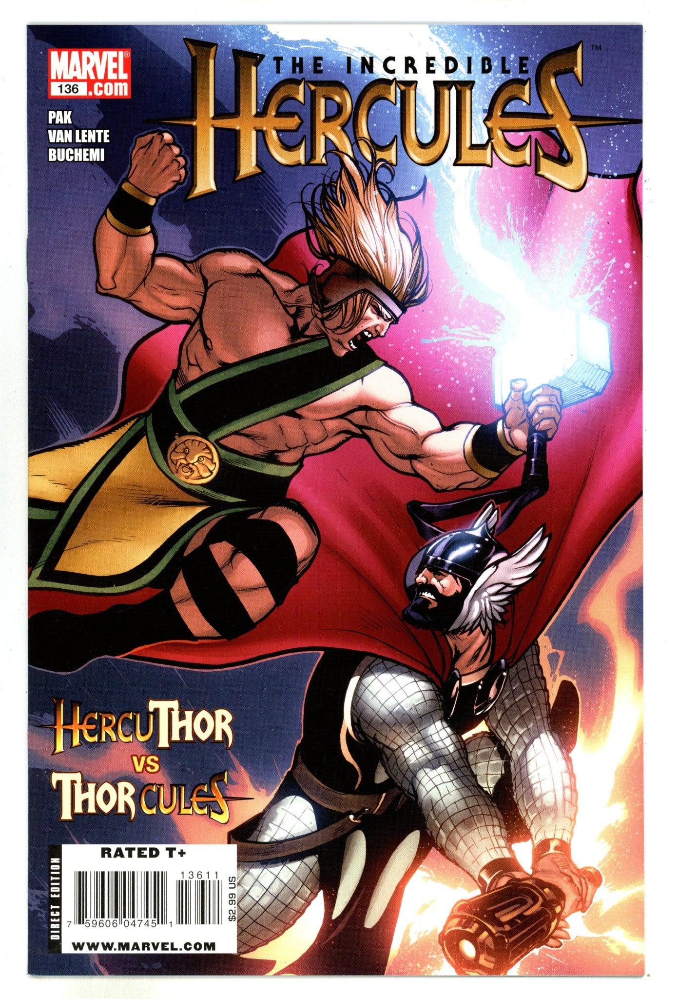 Incredible Hercules 136 High Grade (2009) 