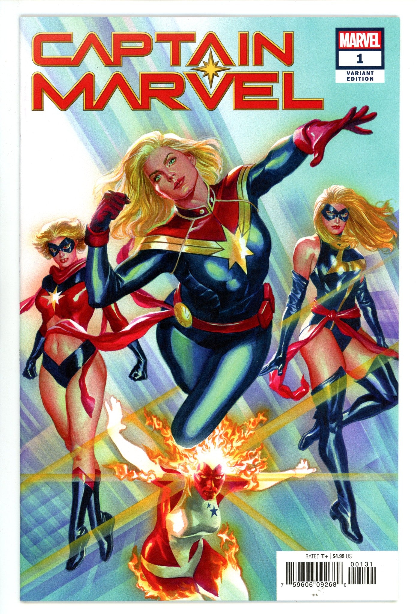 Captain Marvel Vol 11 1 NM- (9.2) (2019) Ross Incentive Variant 