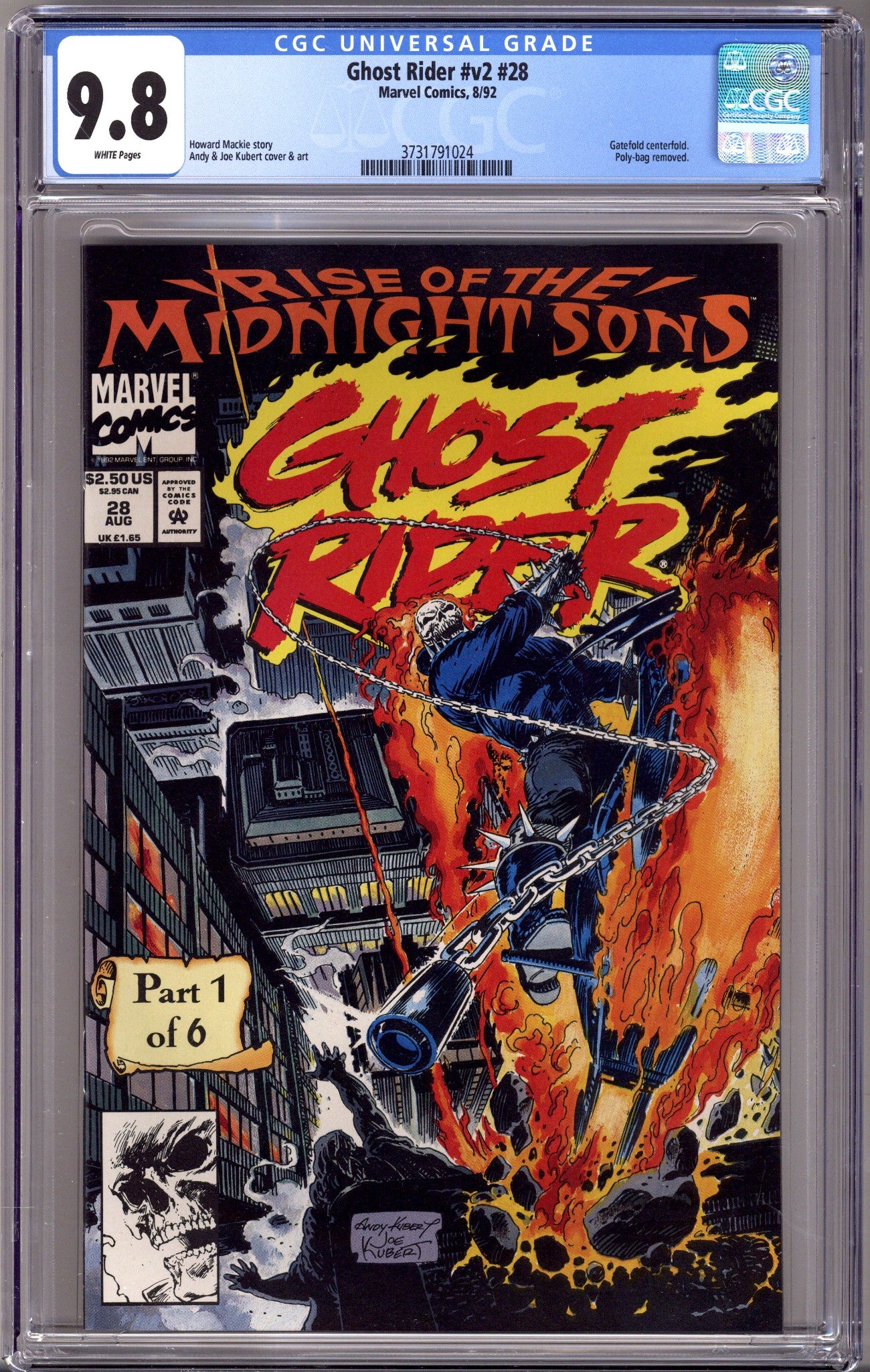 Ghost Rider Vol 2 28 CGC 9.8 (NM/M) (1992) 