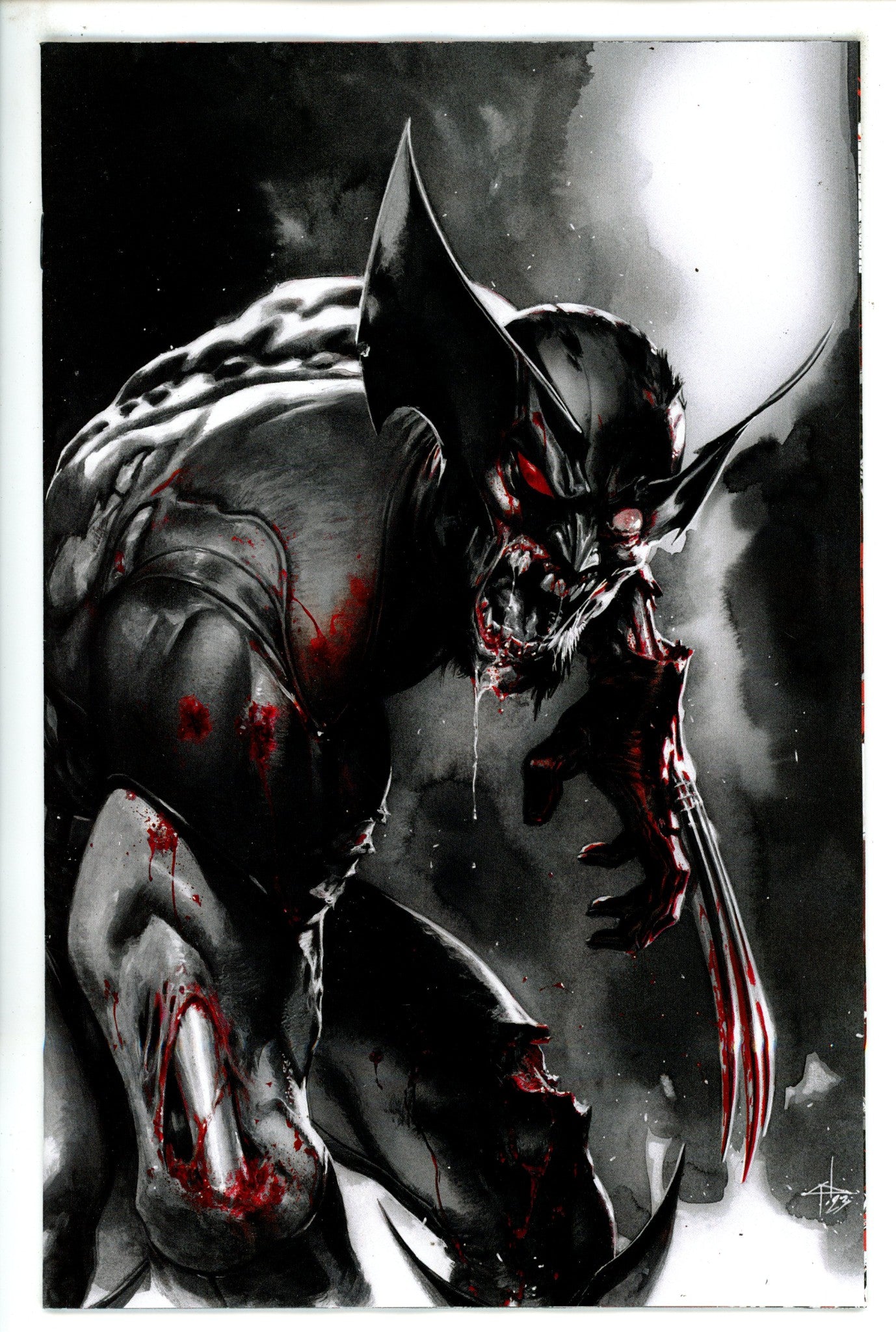 Marvel Zombies Black White Blood 1 Dell'Otto Virgin Incentive Variant VF/NM (2023)