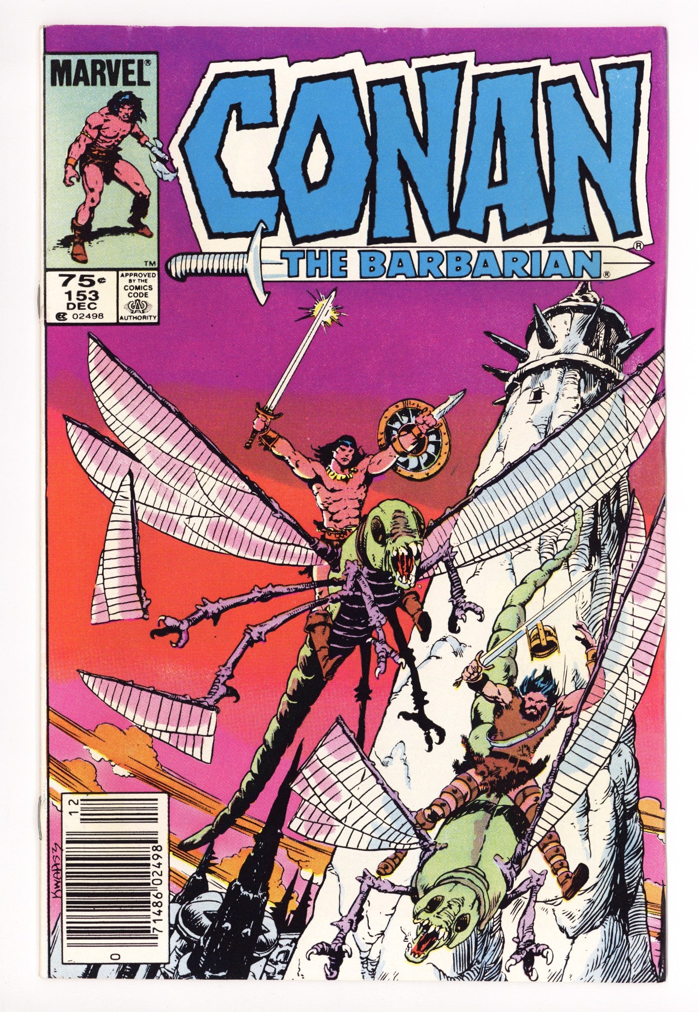 Conan the Barbarian Vol 1 153 Mid Grade (1983) Canadian Price Variant 