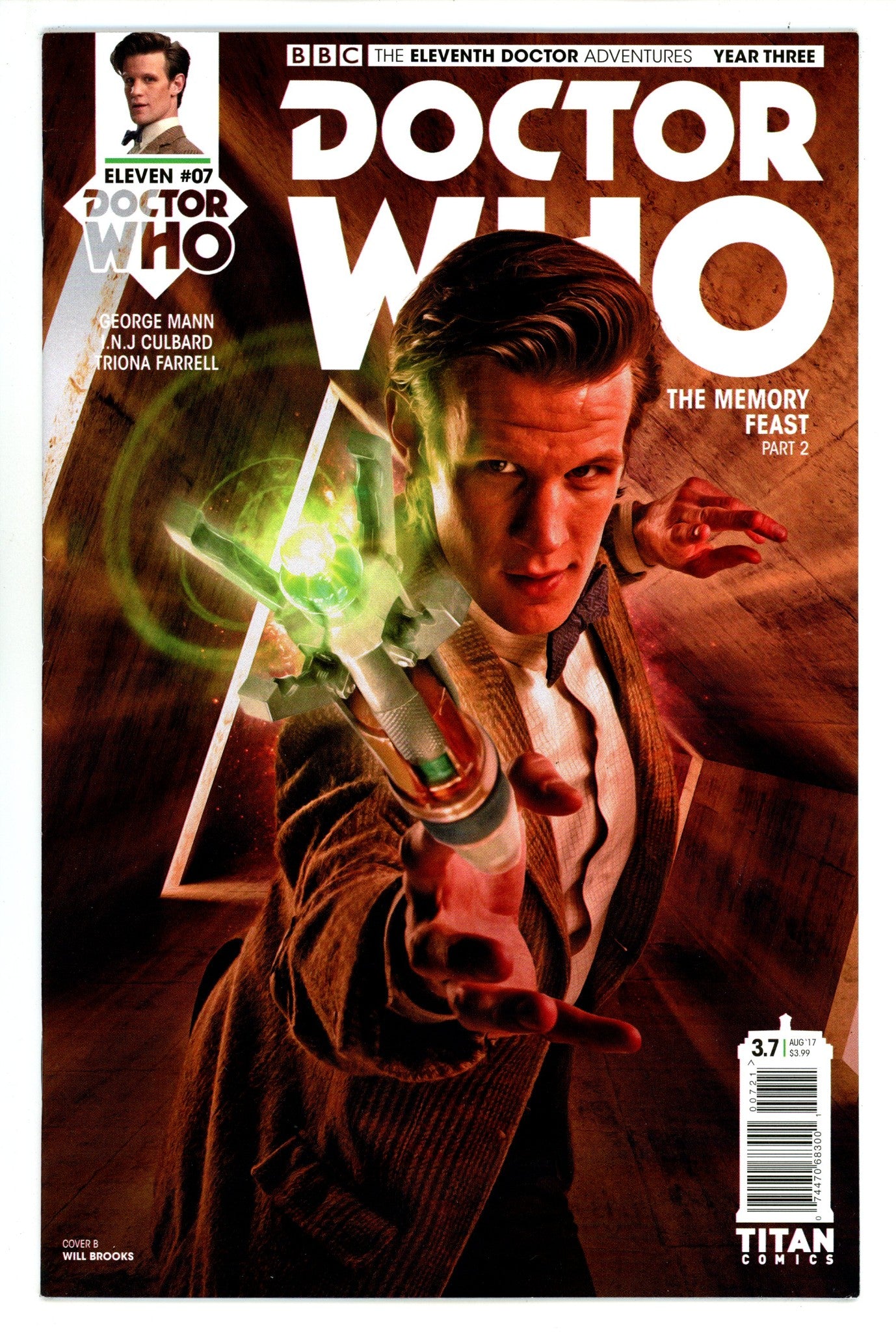 Doctor Who: The Eleventh Doctor, Year Three 7 Mid Grade (2017) Photo Variant 