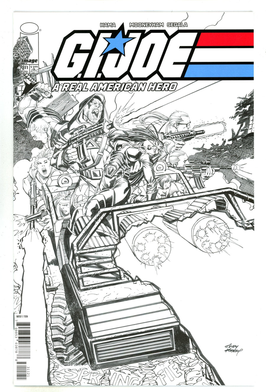G.I. Joe A Real American Hero 311 Kubert B&W Variant (2024)