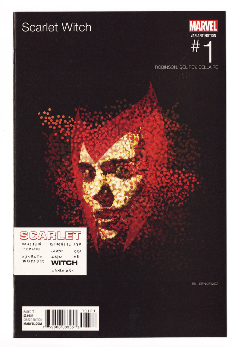Scarlet Witch Vol 2 1 VF/NM (9.0) (2016) Sienkiewicz Hip-Hop Variant 