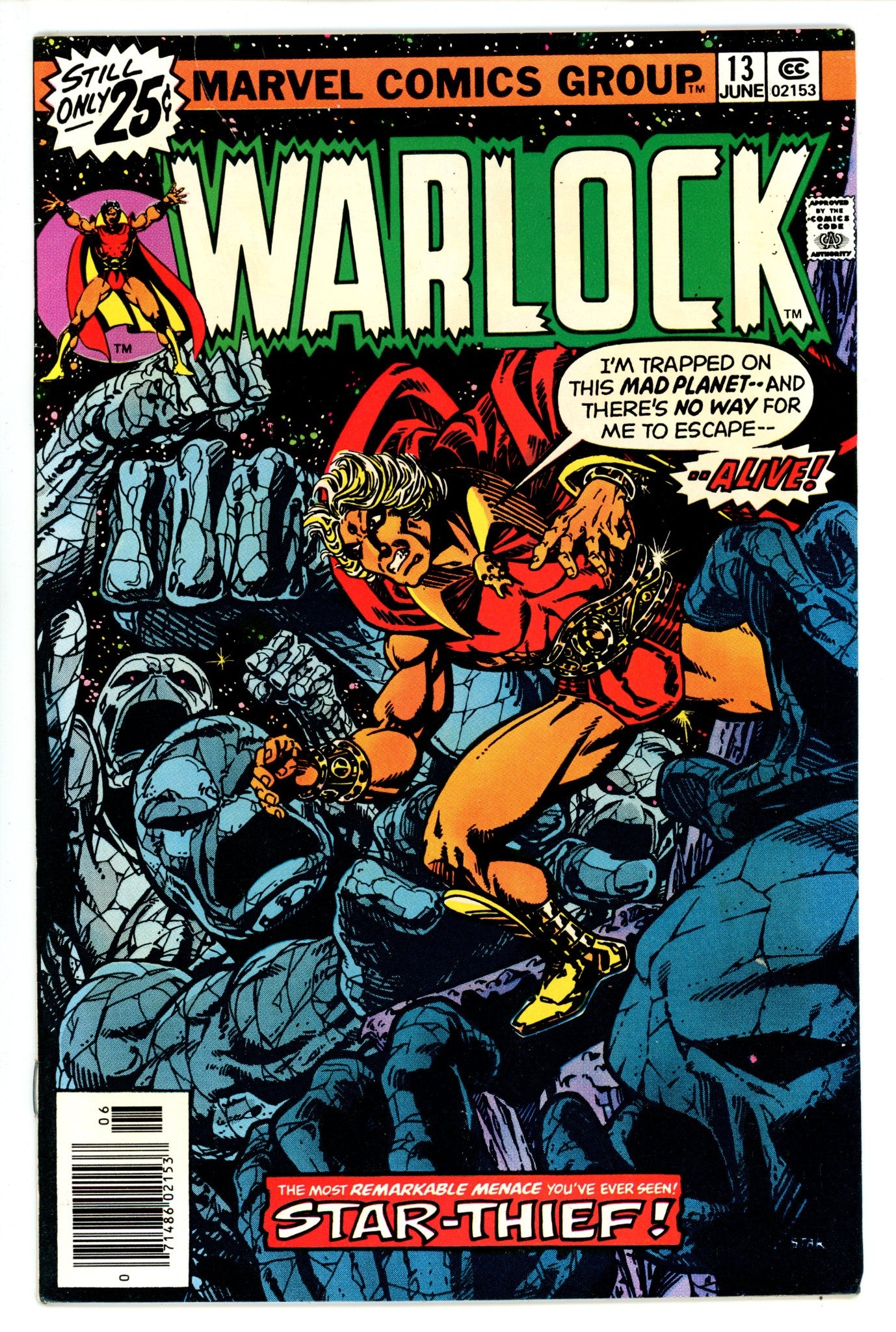 Warlock Vol 1 13 FN/VF (1976)